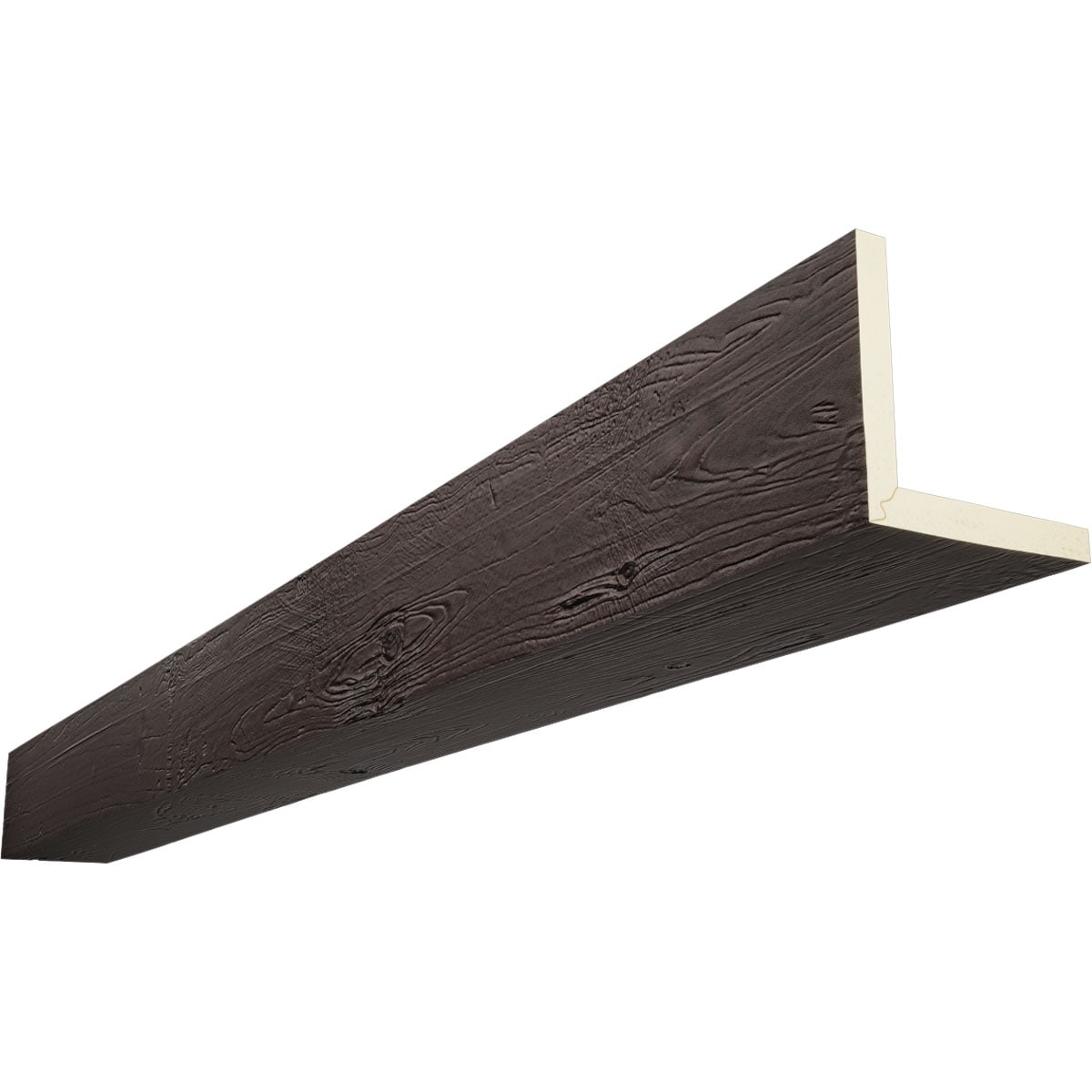 Ekena Millwork BMKP2C0060X100X096ZM 1-in x 6-in x 8-ft Mahogany Finished Urethane L-Shaped Decorative Beam