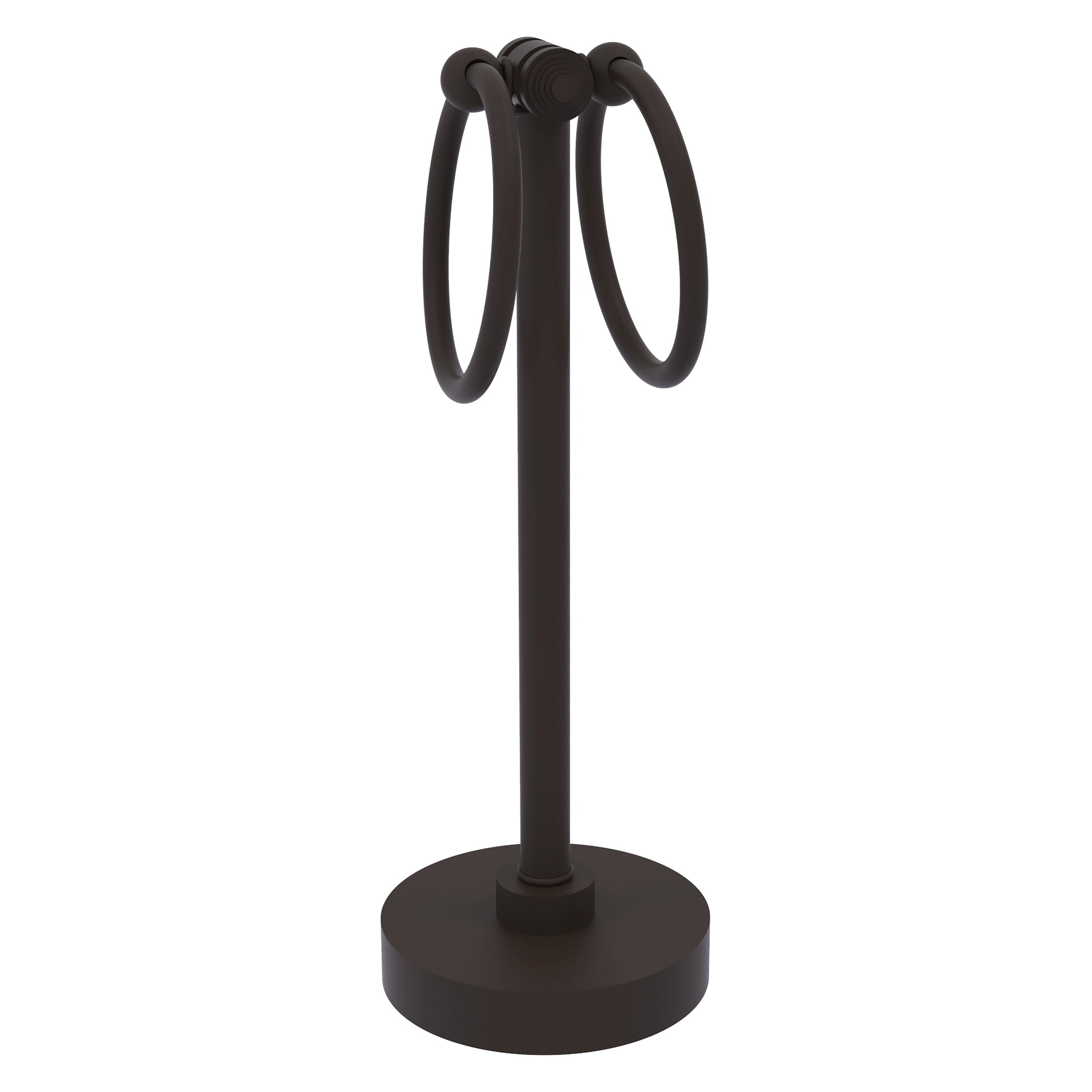 Allied Brass SB-83-ORB Southbeach Oil-rubbed bronze Freestanding floor Double Towel Ring