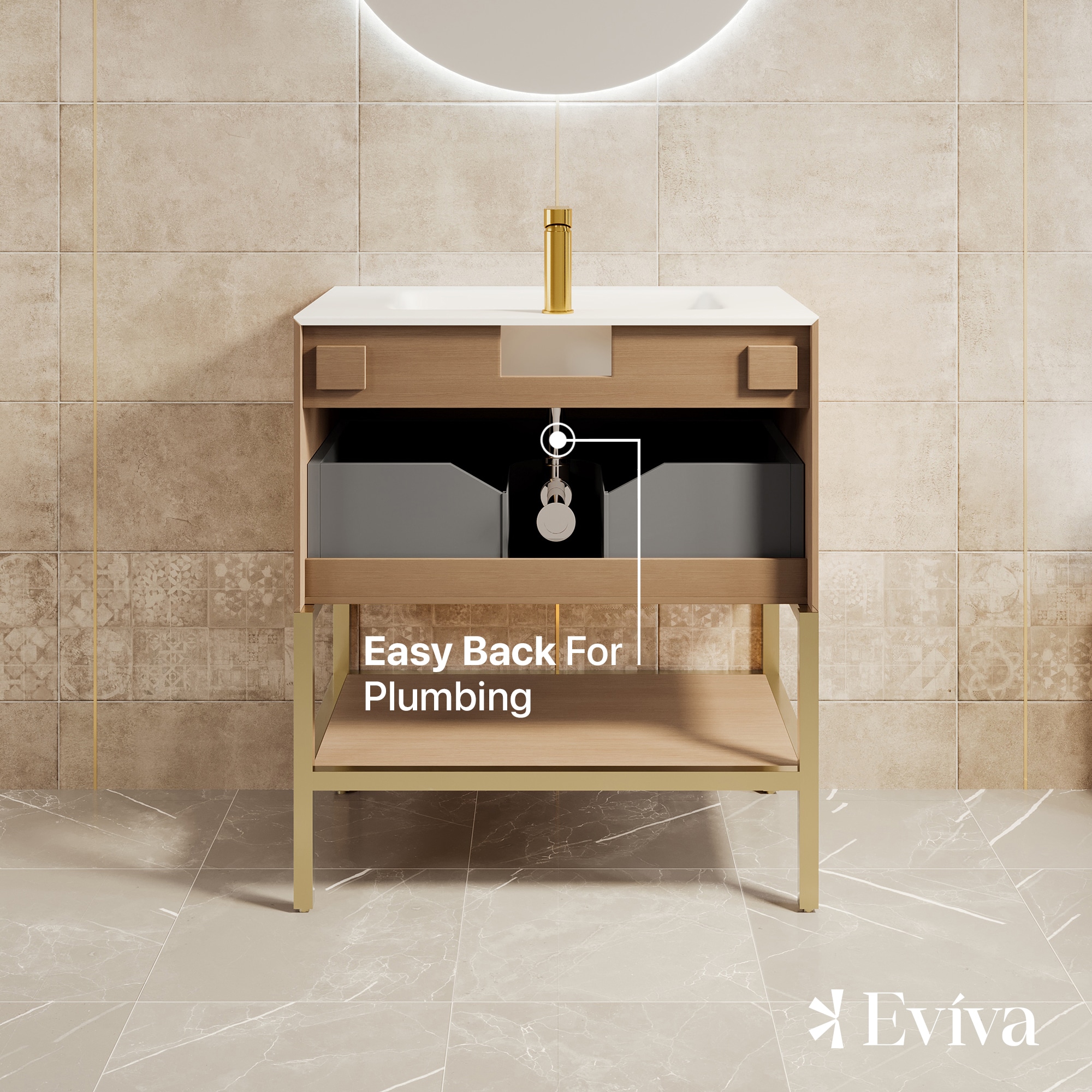 Eviva EVVN203-30OAK Bath-Vanity-Combo - View #6