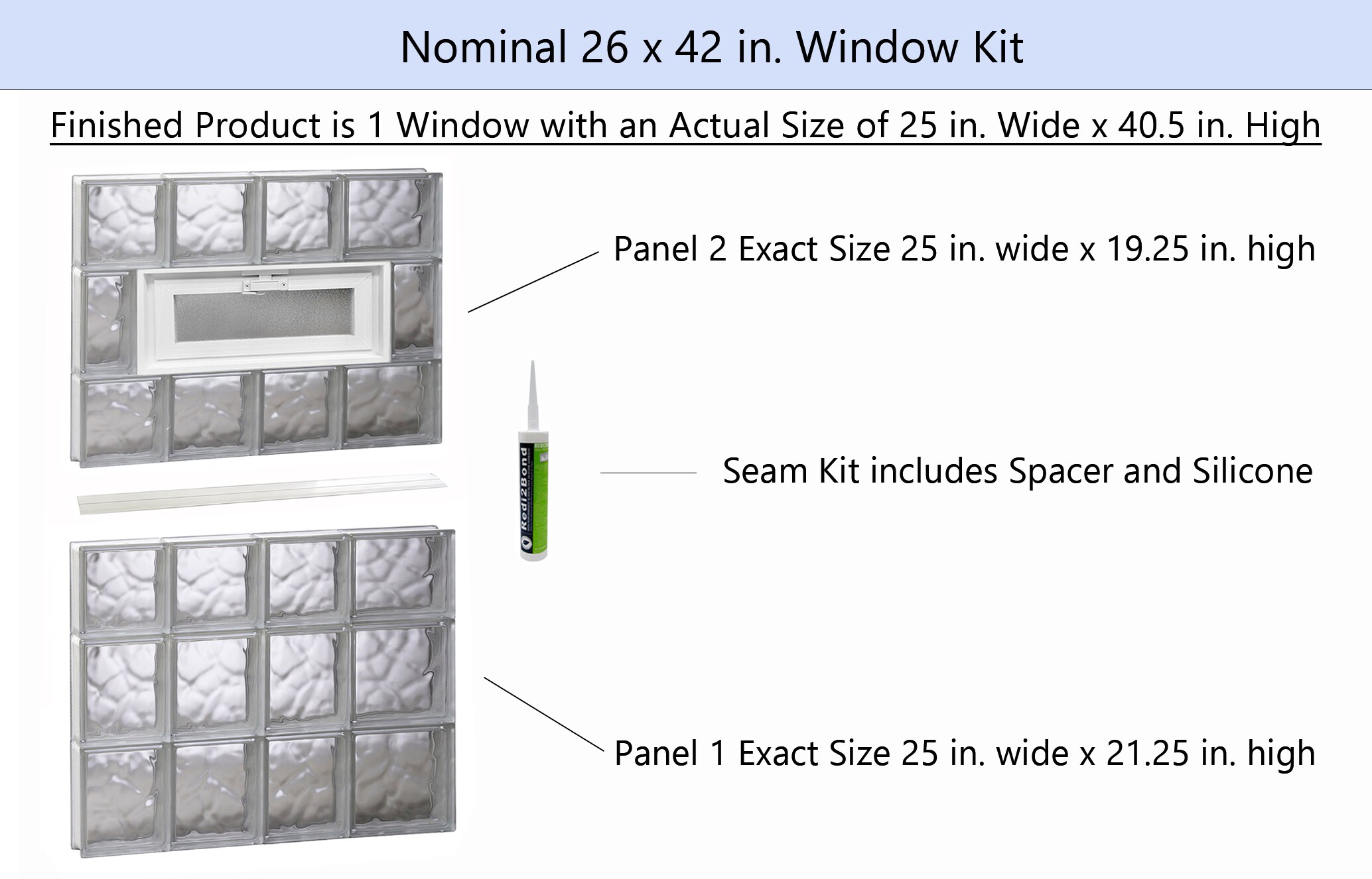REDI2SET V2642DC Glass-Block-Windows - View #2