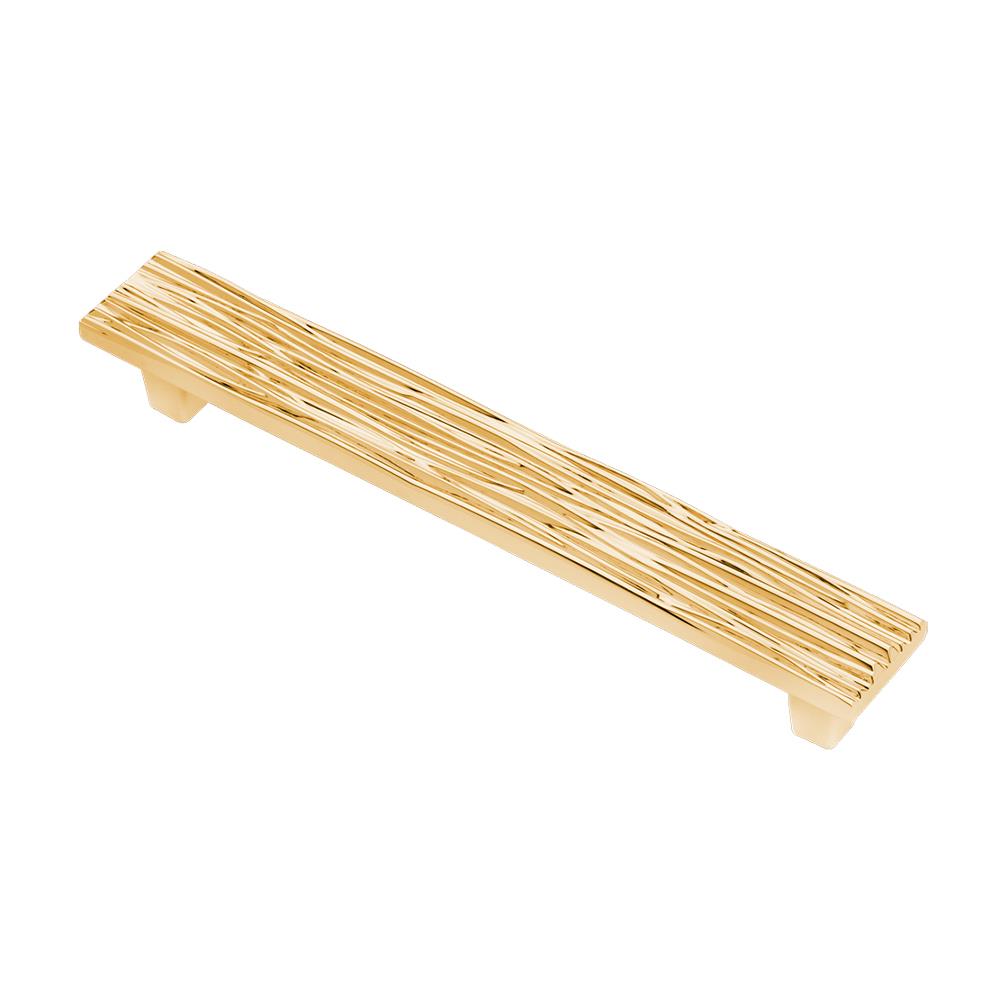 Wisdom Stone 4115128GP River 5-in , 128mm Center to Center Polished gold Rectangular Bar Drawer Pulls