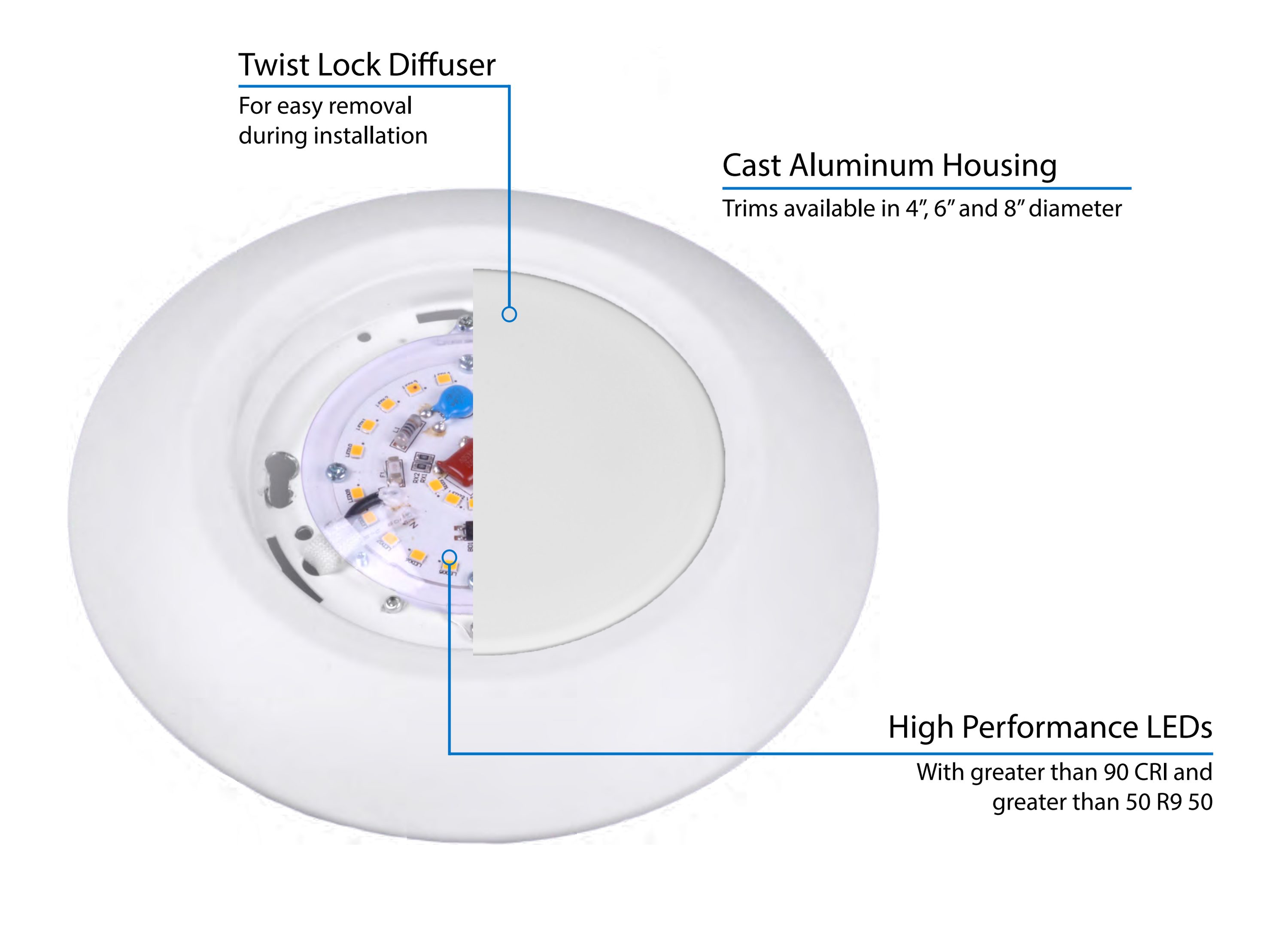 Nicor Lighting DSK562081202KWH flushmounts - View #3