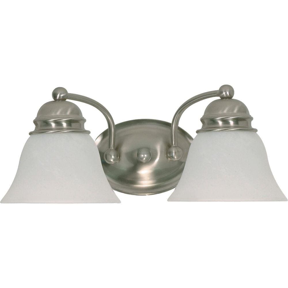  LW-SC529315 14.88-in 2-Light Brushed Nickel Transitional Vanity Light