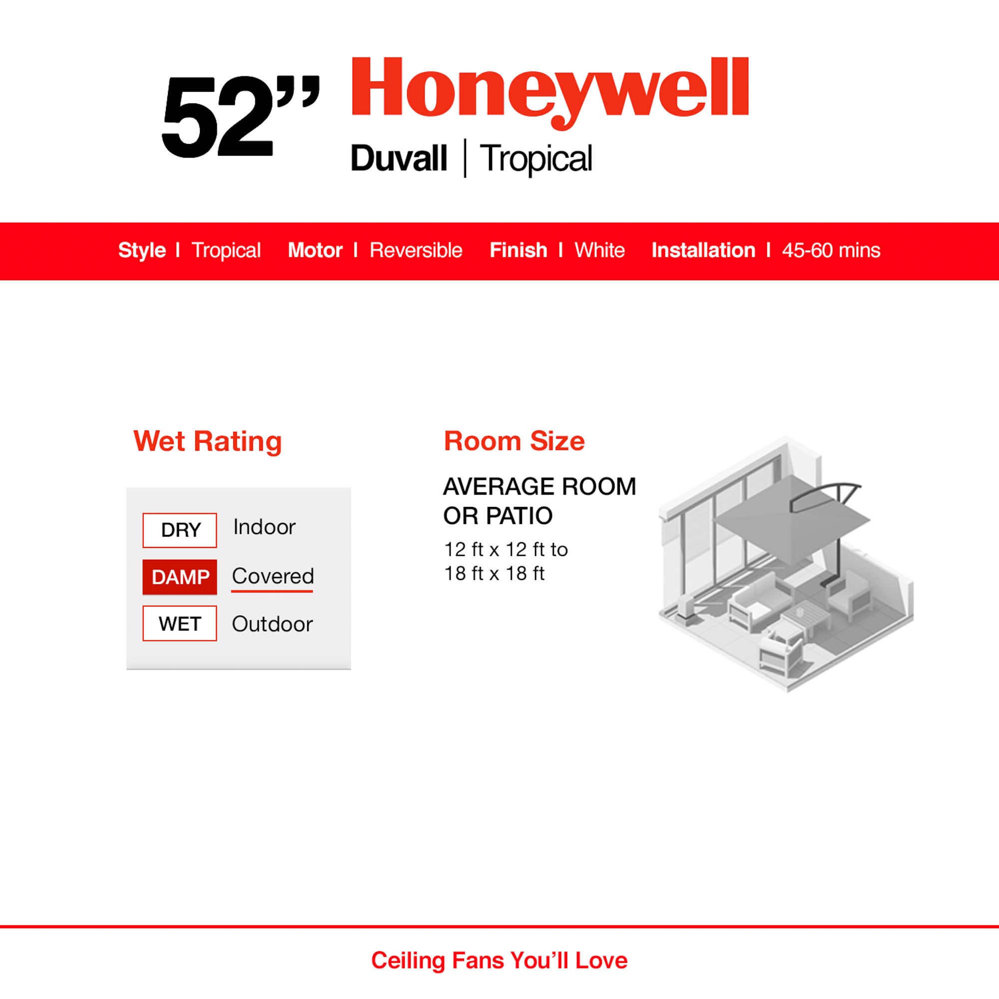 Honeywell 50206-26 Ceiling-Fans - View #6