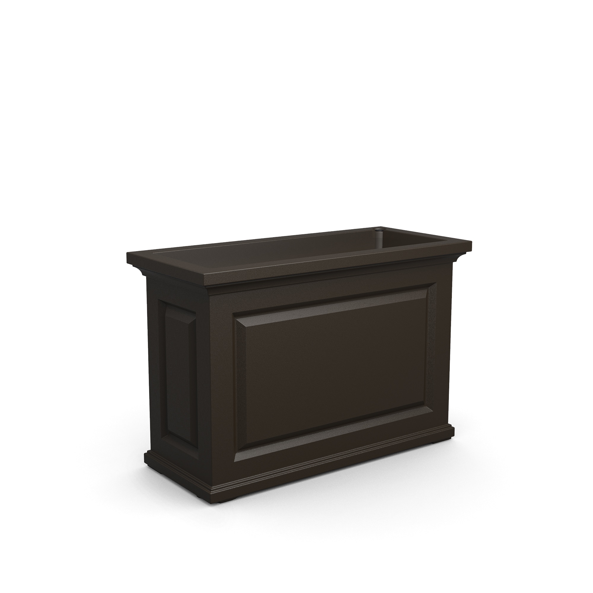 Espresso Brown Extra Large Resin Self-Watering Outdoor Planter