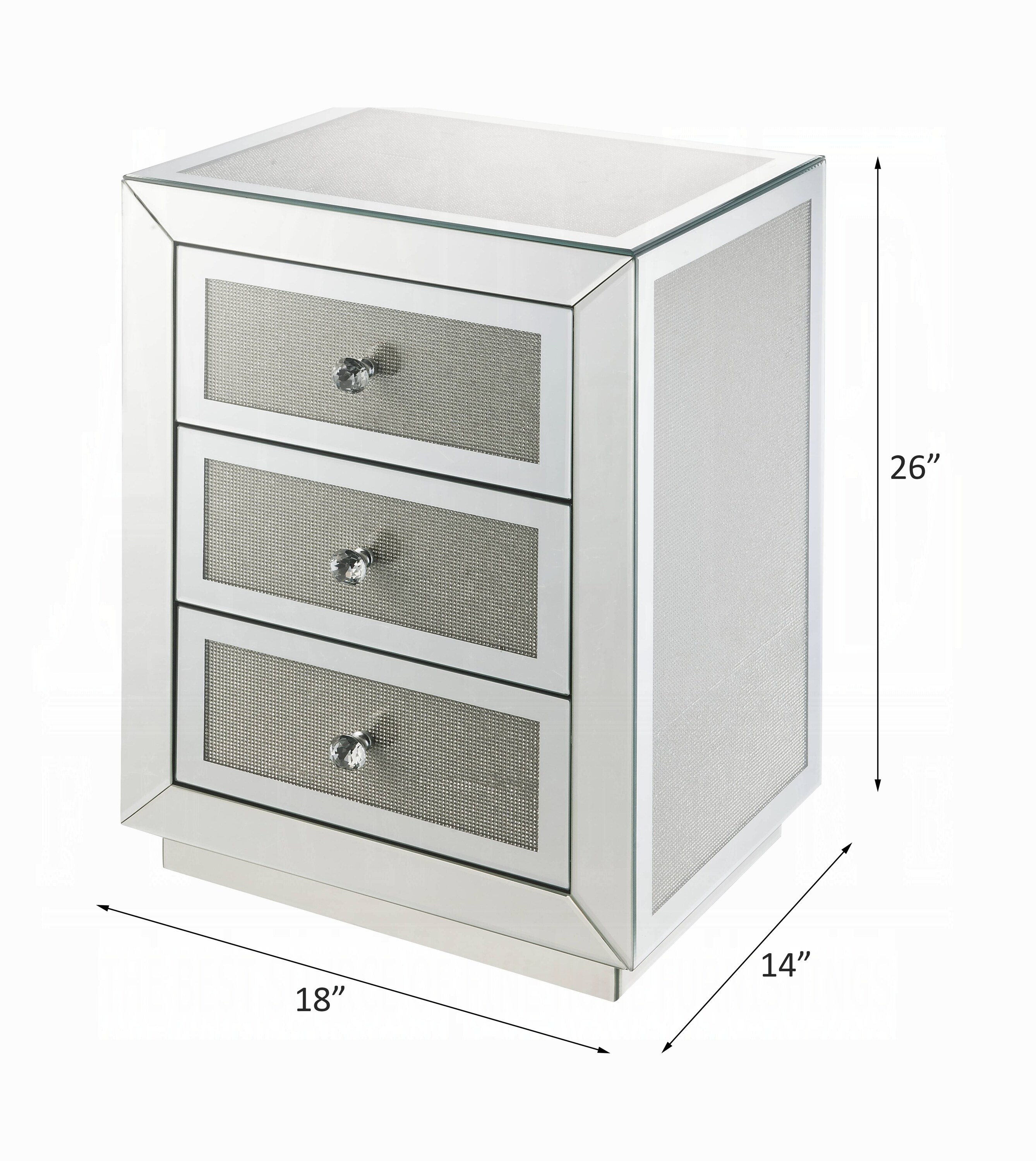GLANZEND 65142ASBK nightstands - View #4