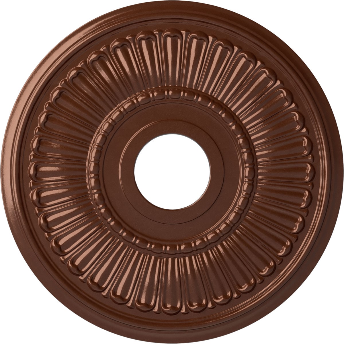 Ekena Millwork CM16MLCPS Melonie 16-in W x 16-in L Painted Copper Penny Polyurethane Whole Ceiling Medallion