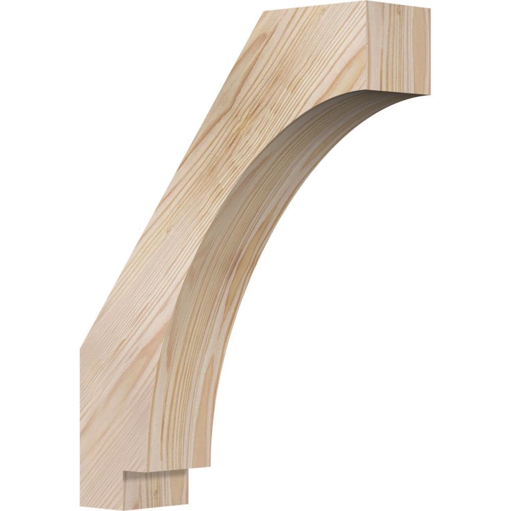 Ekena Millwork BRC04X14X18IMP00SDF 3-1/2-in x 14-in x 18-in Douglas Fir Unfinished Wood Imperial smooth