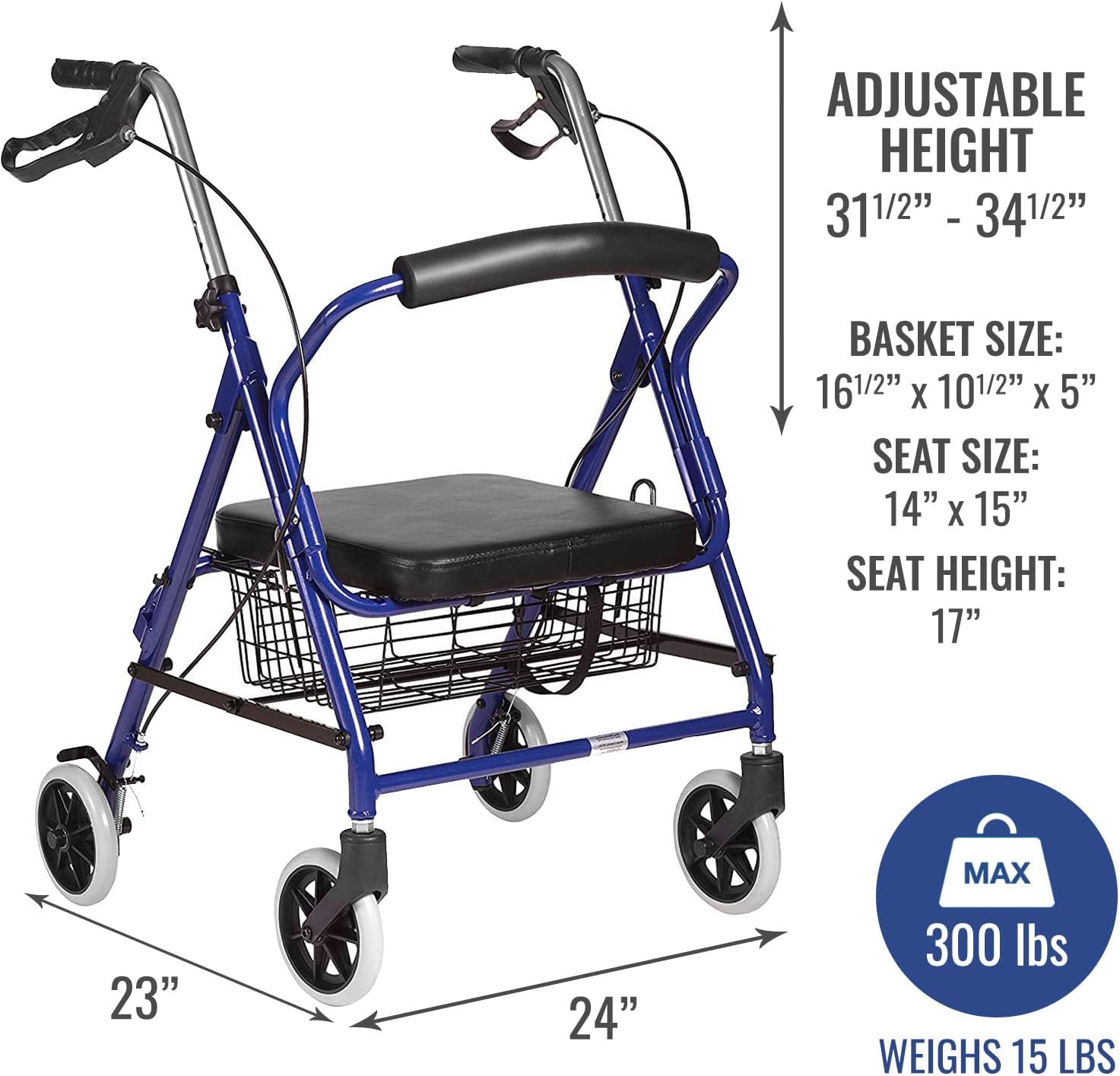 DMI 501-3012-2100 Walkers-Wheelchairs-Rollators - View #2