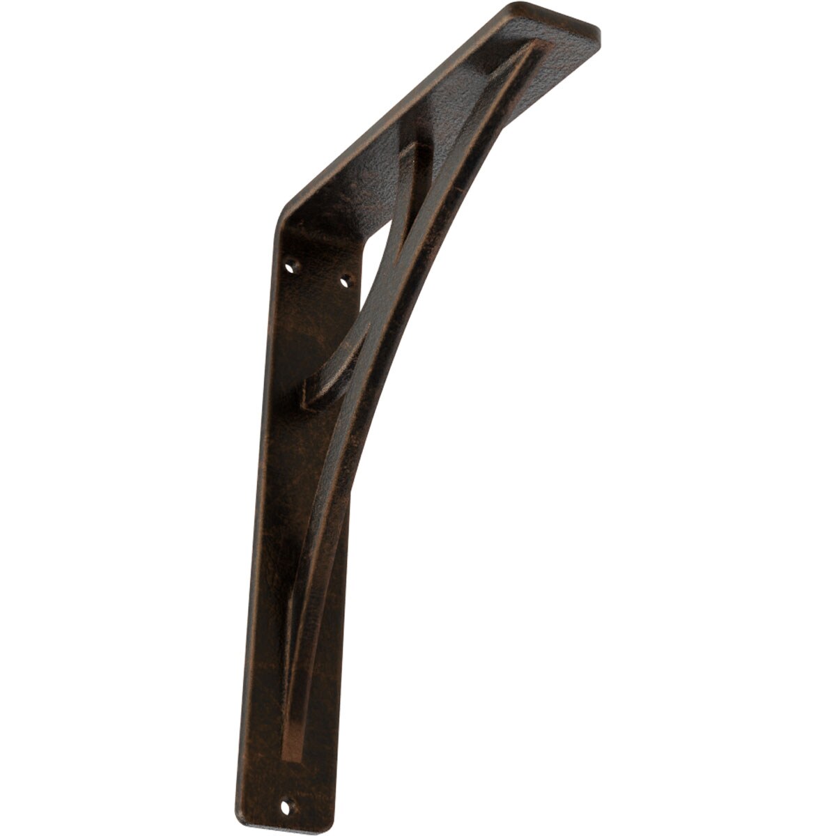 Ekena Millwork BKTM01X05X08SGLABZ Galveston 5.5-in x 1.5-in x 8-in Antique bronze Wrought iron Mounting bracket