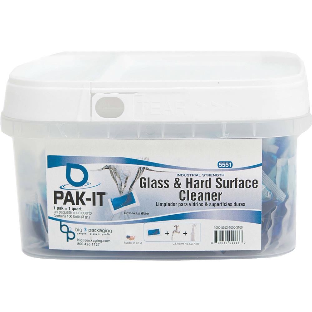 Big 3 Packaging BIG55511008 100-Count Pump Spray Glass Cleaner
