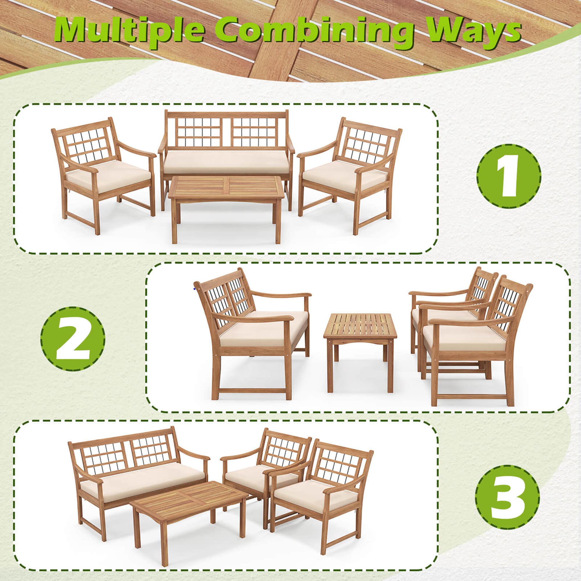 Costway HCST03759 Patio-Conversation-Sets - View #4