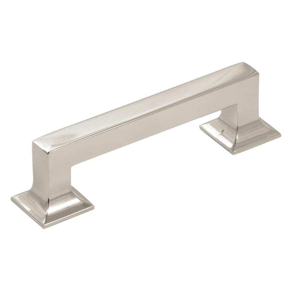 Hickory Hardware Studio 3-3/4-in Center to Center Polished Nickel Rectangular Handle Drawer Pulls