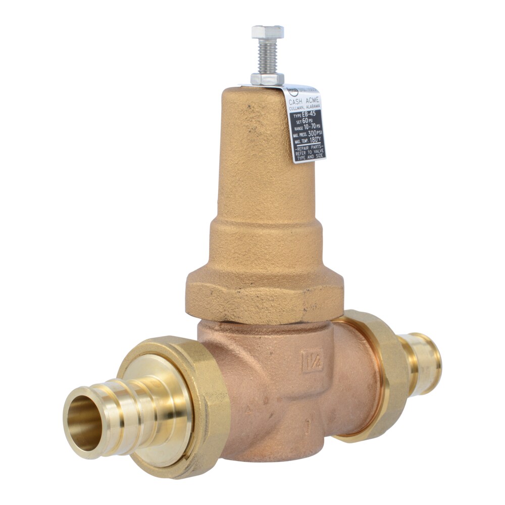 Cash Acme PVA35M-DUEX-60 1-1/4-in PEX-A Brass Pressure regulator valve