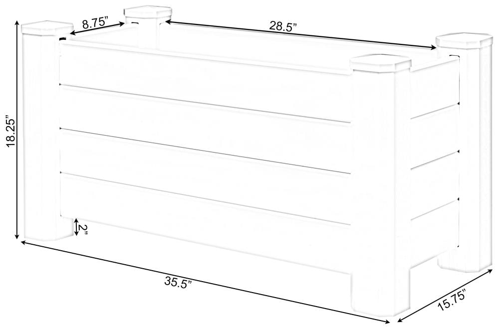 Gardenised QI003740.B Planter-Window-Box - View #6