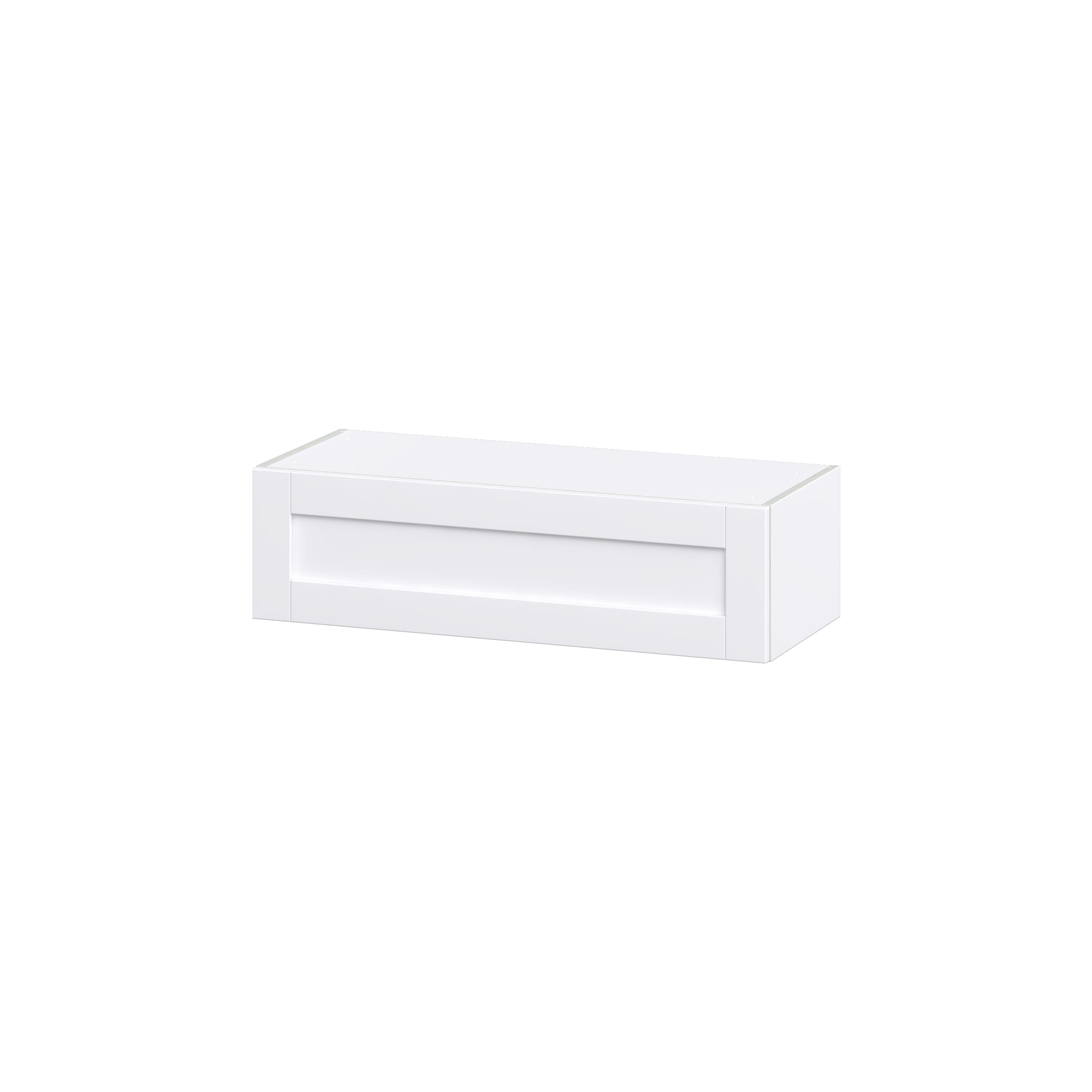 Hugo&Borg Rosemont 36-in W x 10-in H x 24-in D Glacier White Wall Fully Assembled Cabinet (Recessed Panel Shaker Door Style)