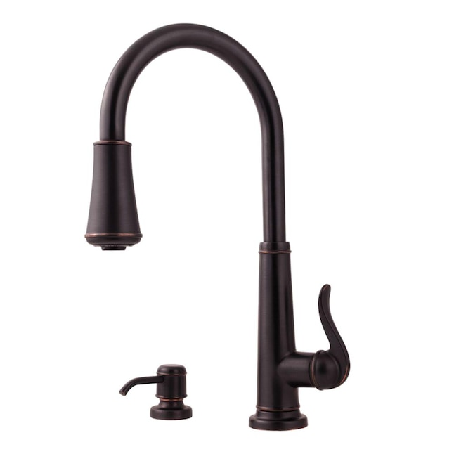 Pfister Ashfield Tuscan Bronze 1-Handle Deck-Mount Pull-Out Handle Kitchen Faucet (Deck Plate Included) Pfister Ashfield Tuscan Bronze 1-Handle Deck-Mount Pull-Out Handle Kitchen Faucet (Deck Plate Included)