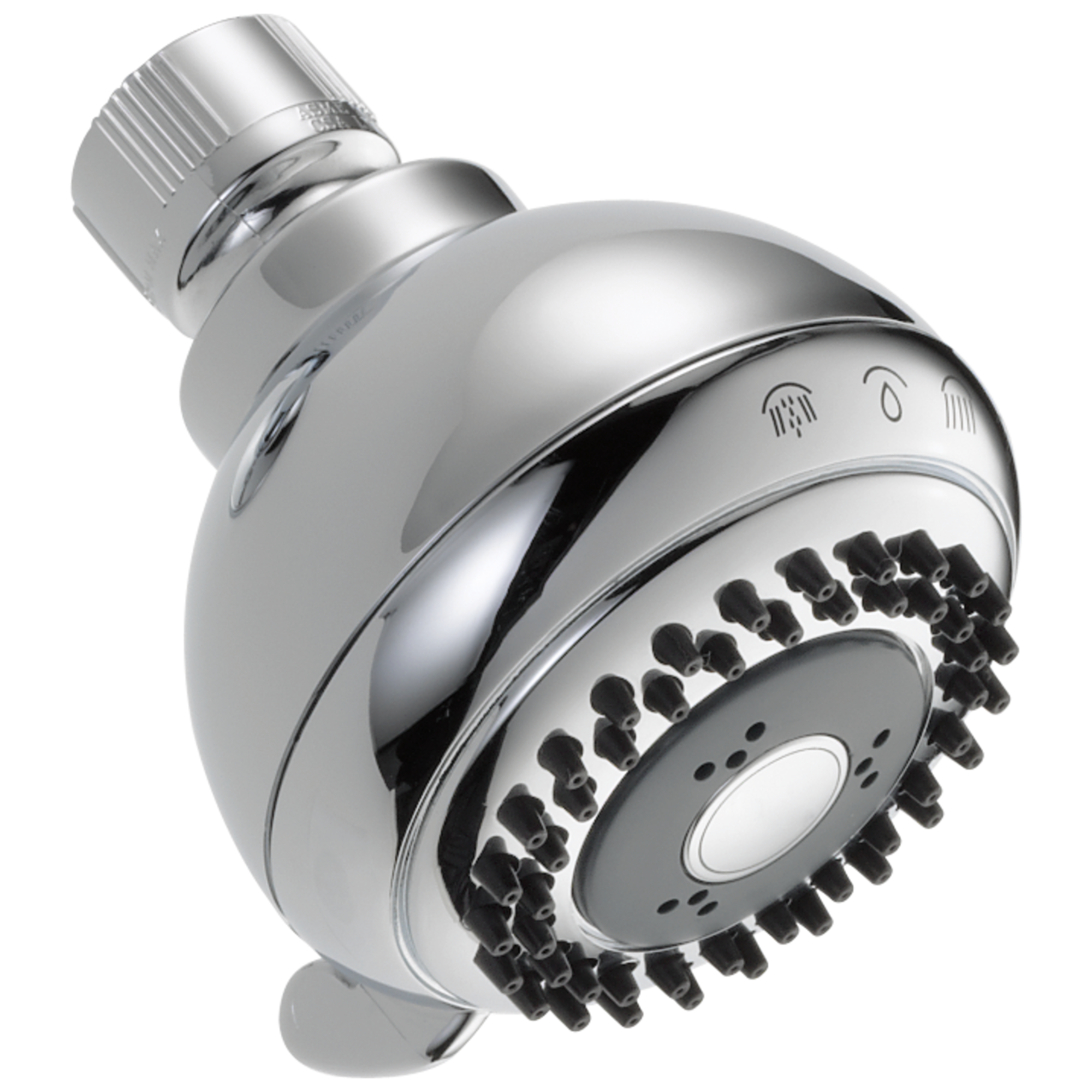 Delta 52102-MB Universal Showering Components 4.0 -Spray Chrome 3.0-in Round Fixed Shower Head 2.5 GPM
