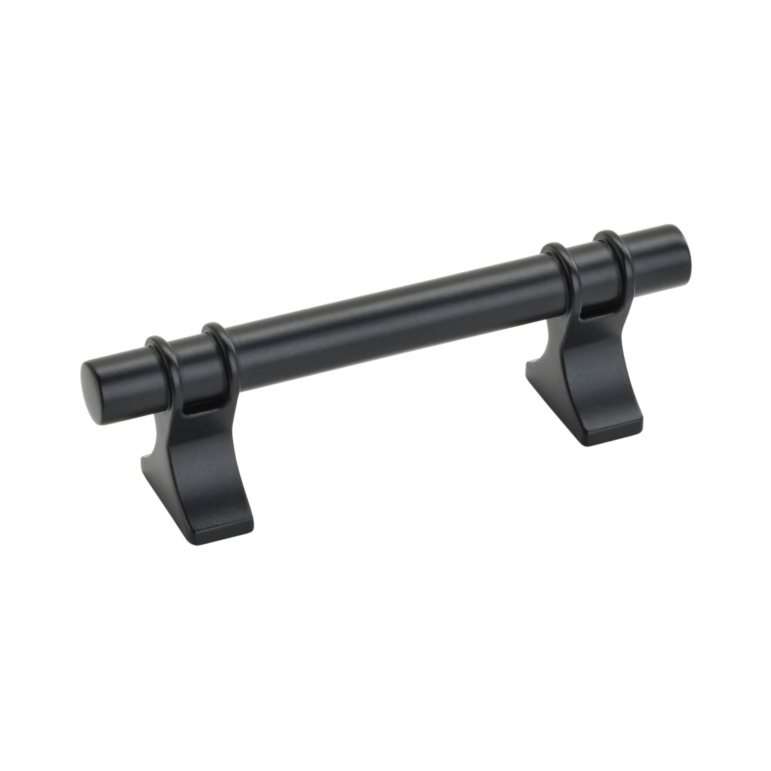 Amerock BP36600FB Davenport 3-in , 76mm Center to Center Matte Black Cylindrical Bar Drawer Pulls