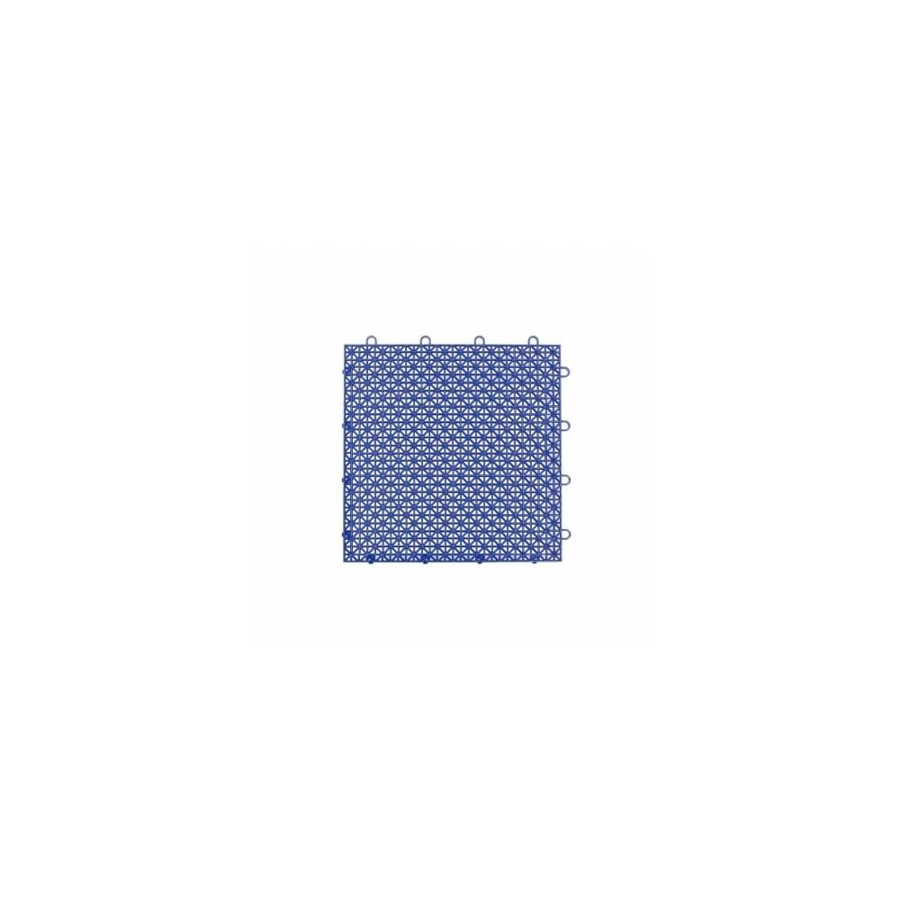 PowerHouse ZX9MSMP031 12 x 12 in. Armadillo Cobalt Blue Polypropylene Interlocking Multi Purpose Floor Tile, Pack of 9