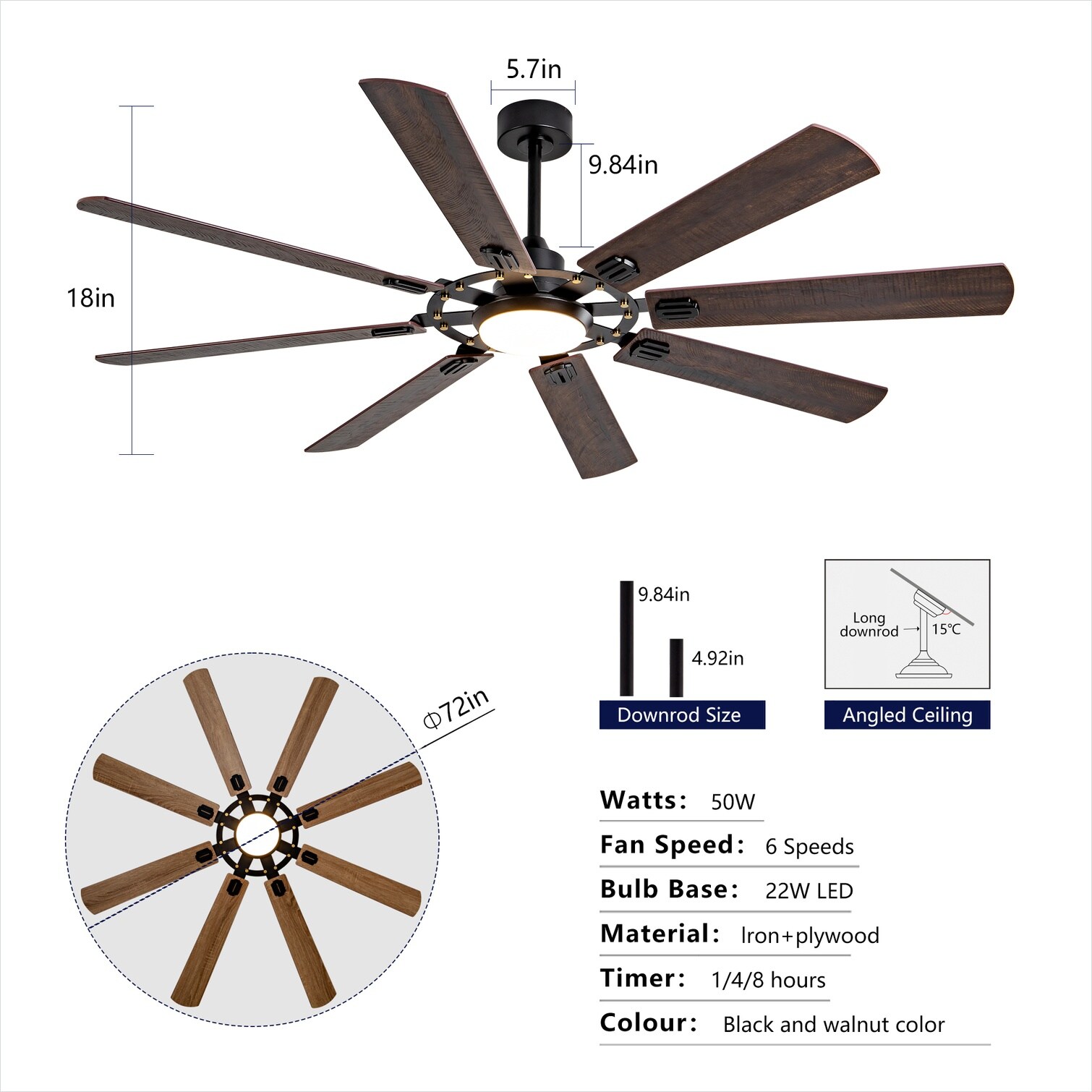 SunJet XH815QNZ2O0X Ceiling-Fans - View #3