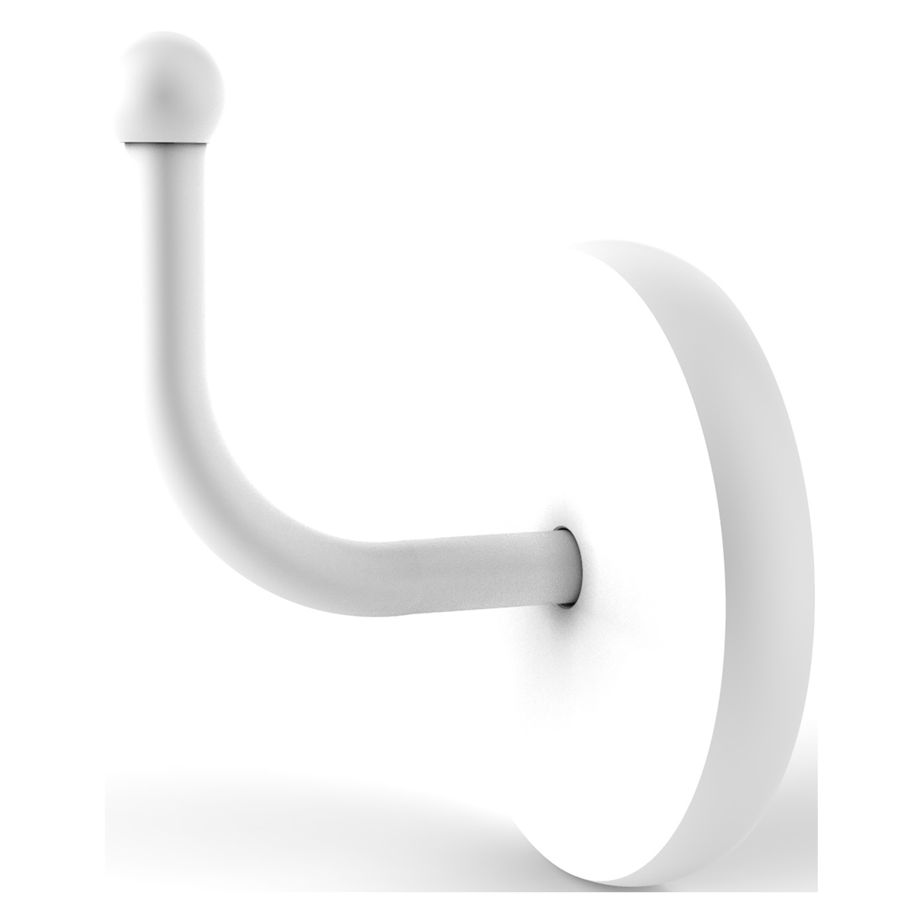 Allied Brass 1020-WHM Skyline Matte White Single -Hook Wall mount Towel Hook