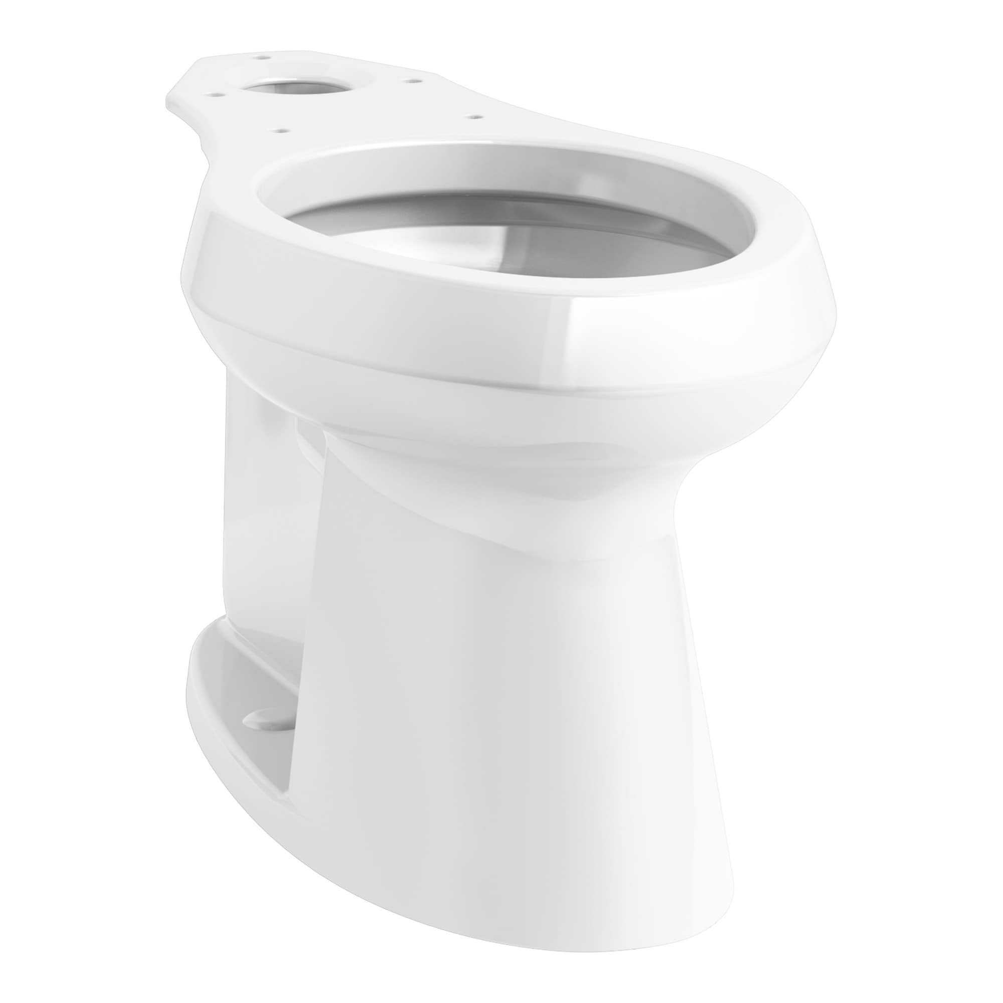 KOHLER Highline White Elongated Chair Height Toilet Bowl 12-in Rough-In ...