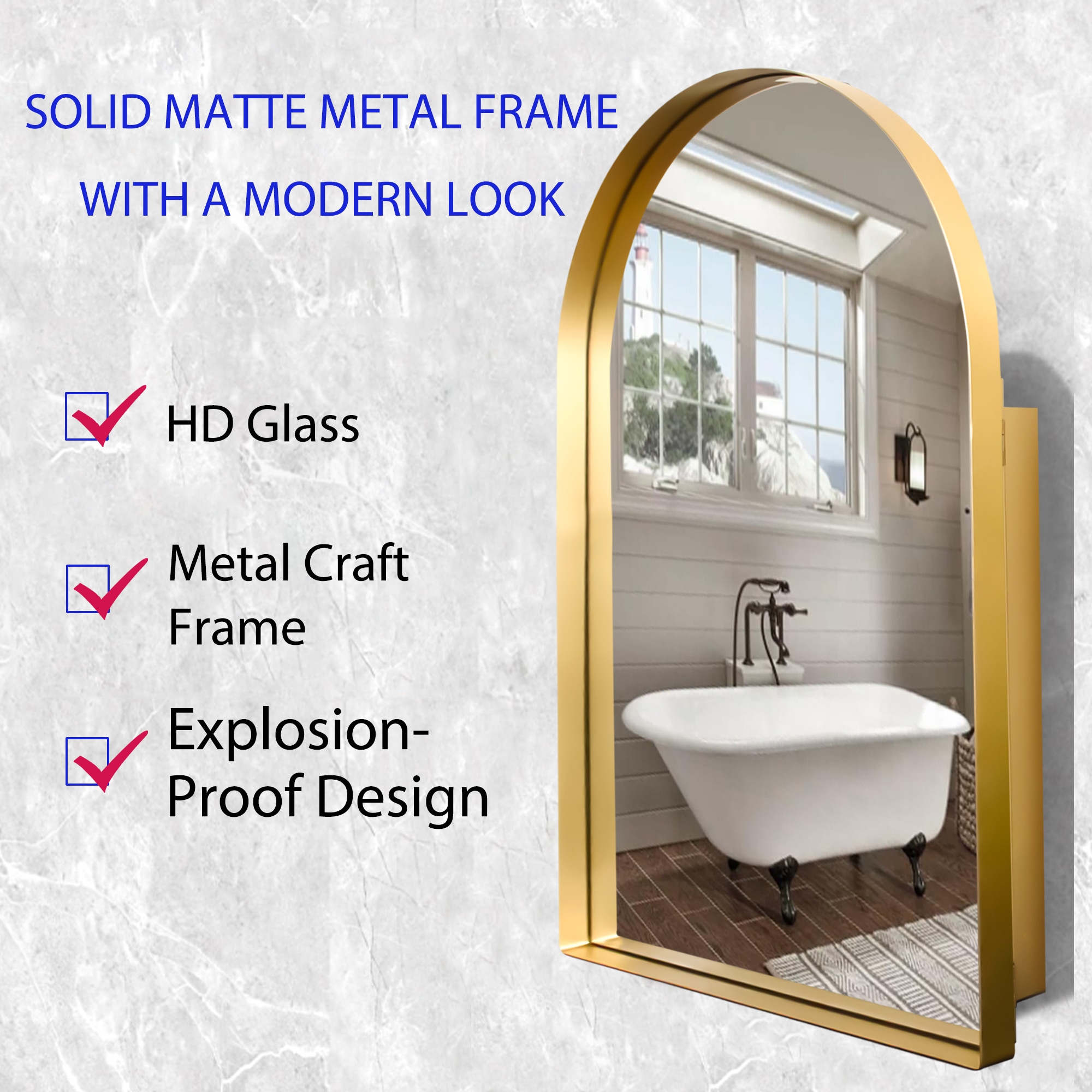 ExBrite FSMC2436MG Bathroom-Medicine-Cabinets - View #4