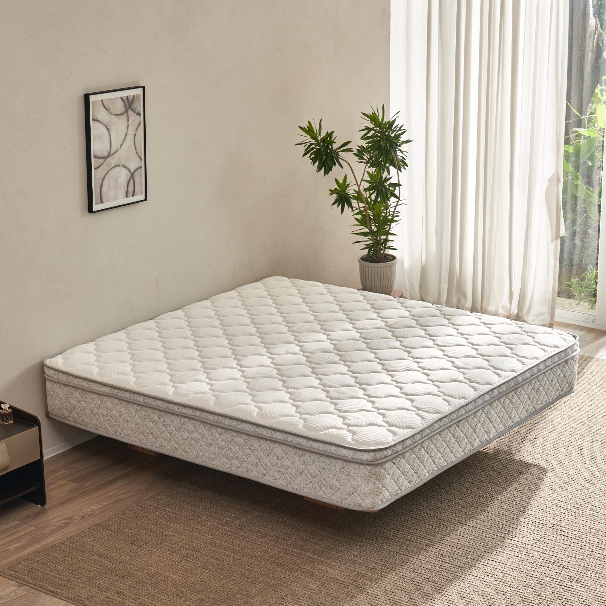 LOVMOR SF-WO-W3682P338230 King Size Mattress 12 Inch Hybrid King Mattress in a Box with Memory Foam and Pocket Spring