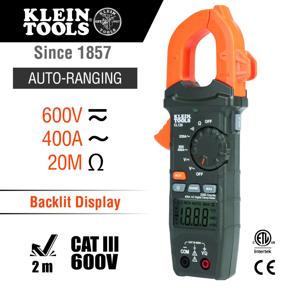 Klein Tools CL120 multimeters - View #2