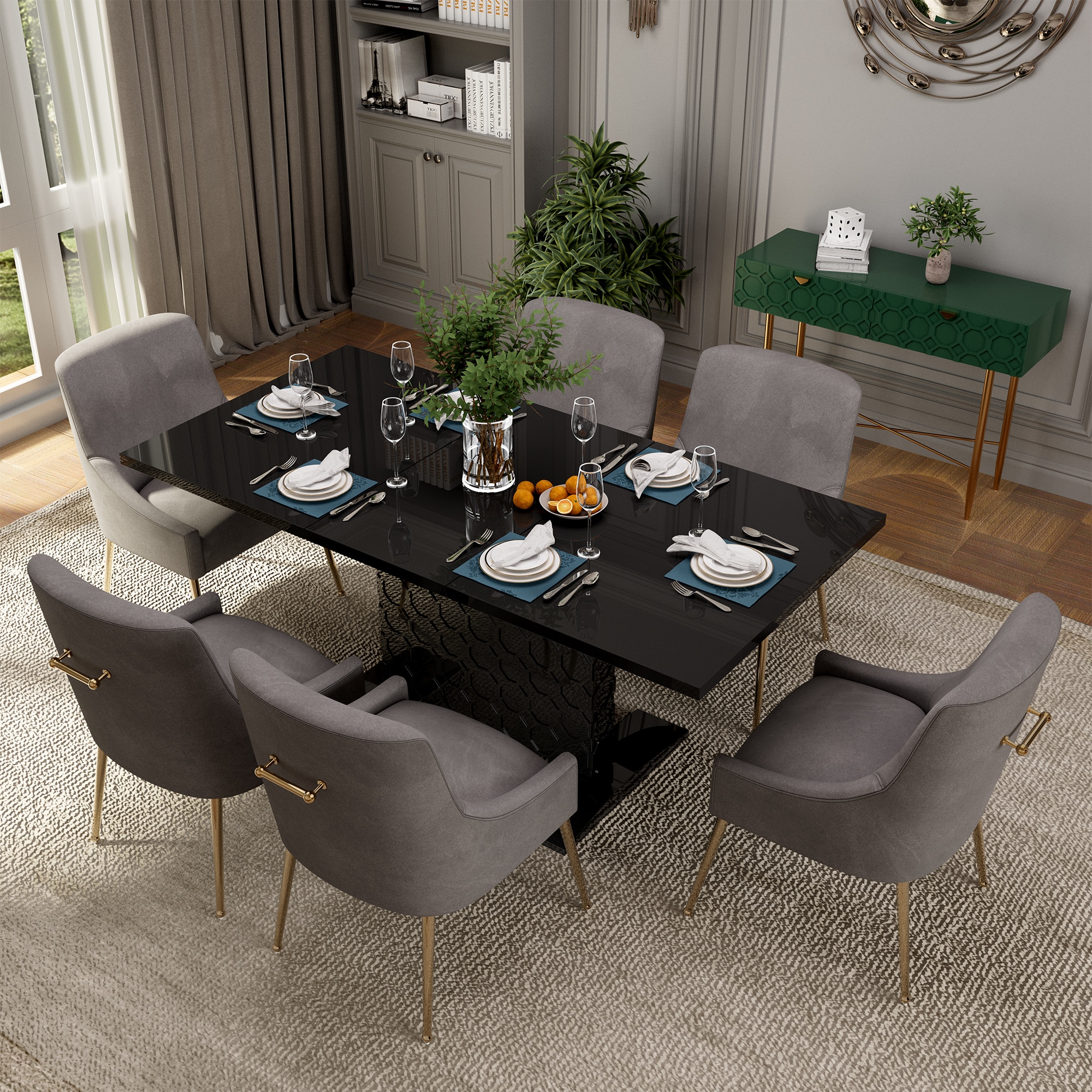 Clihome CL-ST1-BK700GY Dining-Sets - View #3