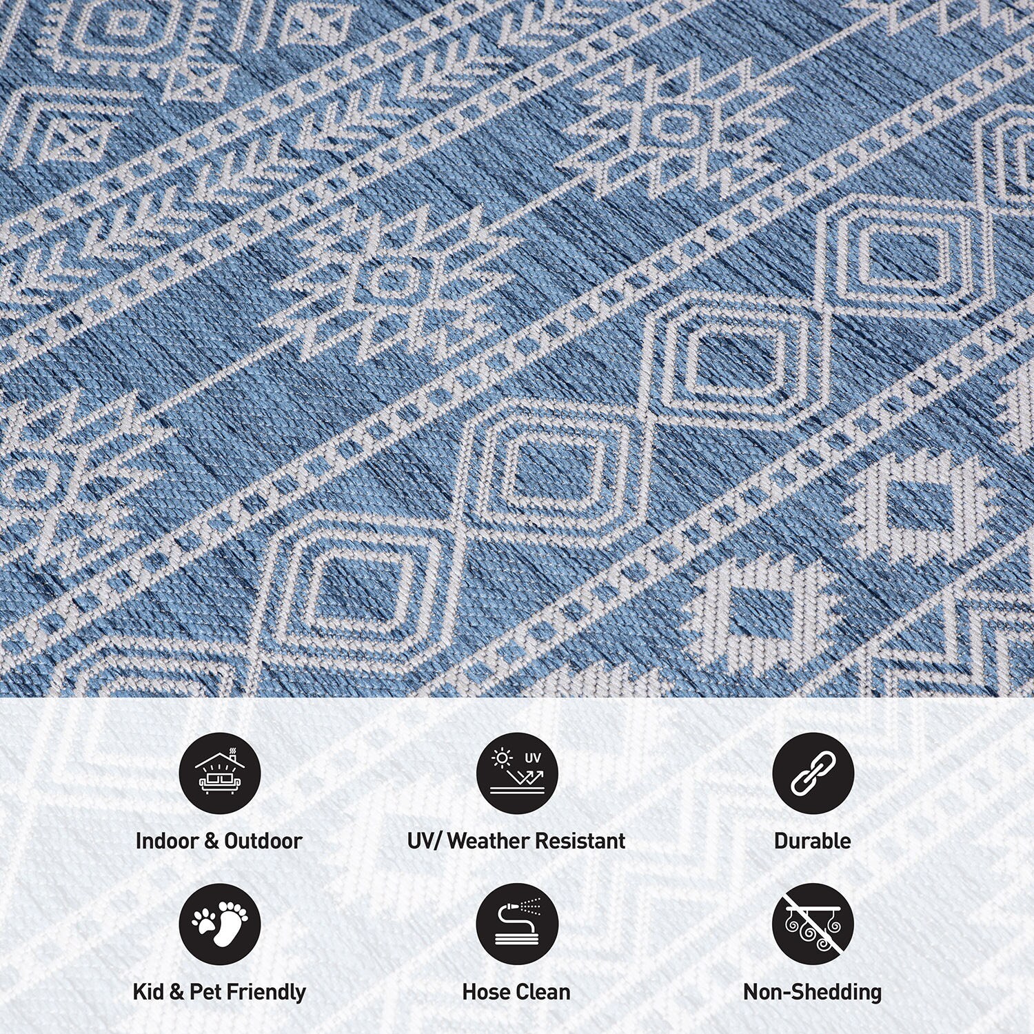 World Rug Gallery 123BLUE8X10 rugs - View #5