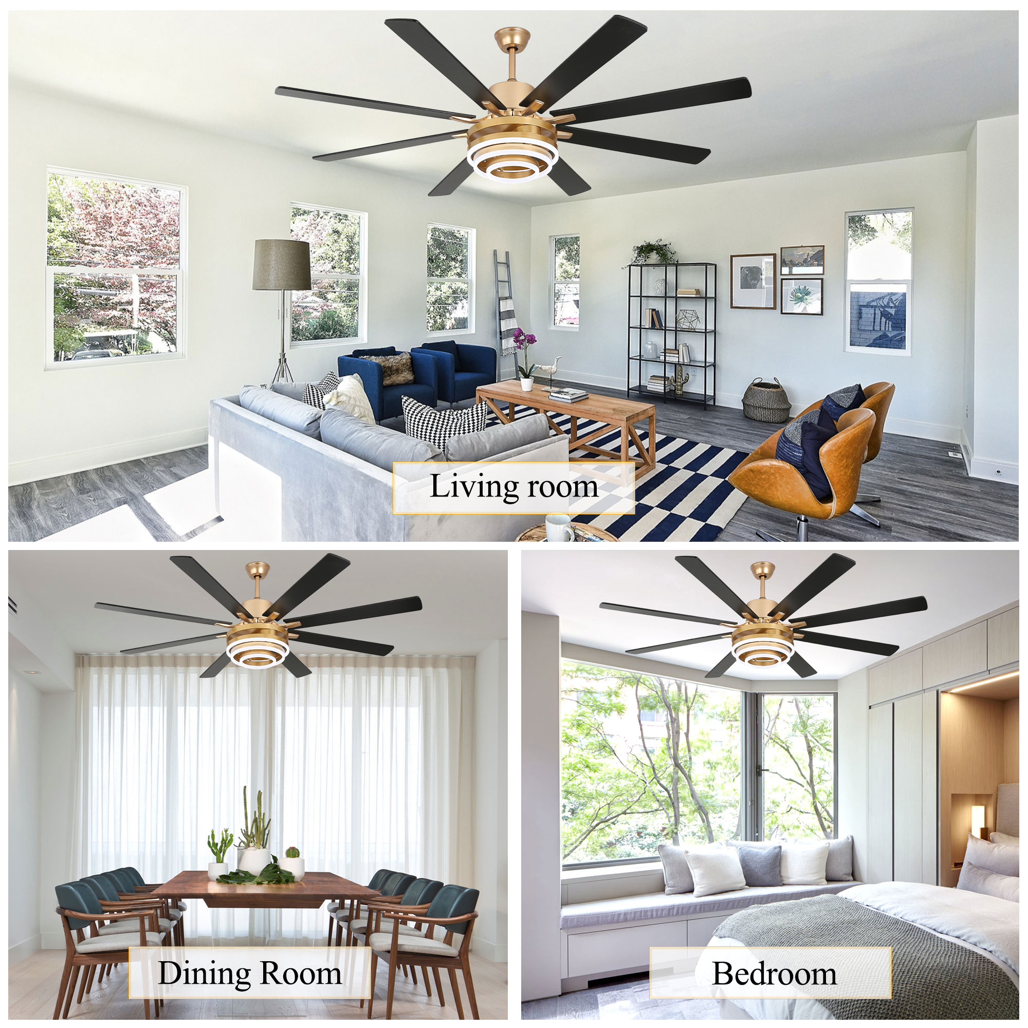 Oaks Decor DC7205OKEL-G Ceiling-Fans - View #2