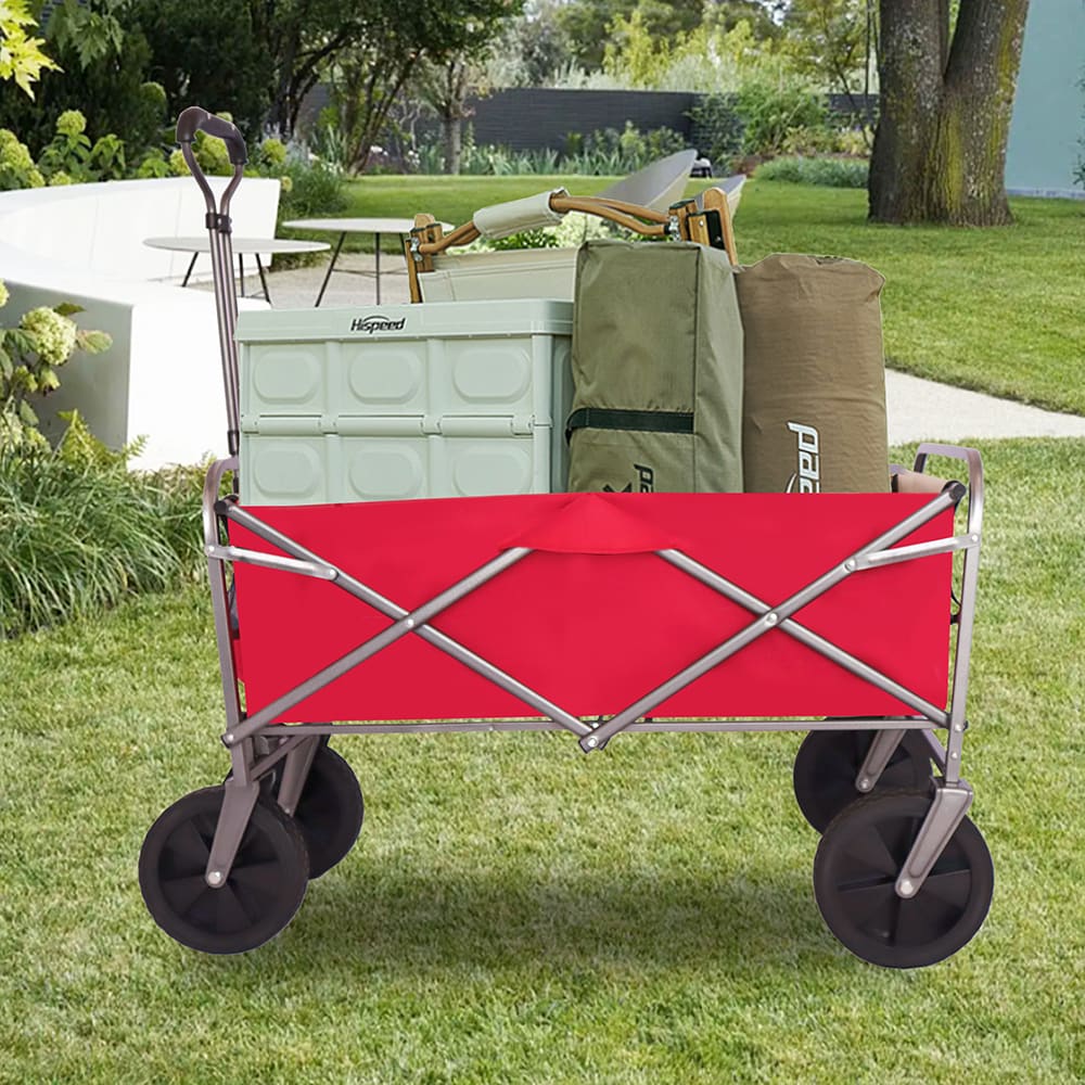 Fun Orange 4-cu ft Steel Folding Yard Cart in the Yard Carts department ...