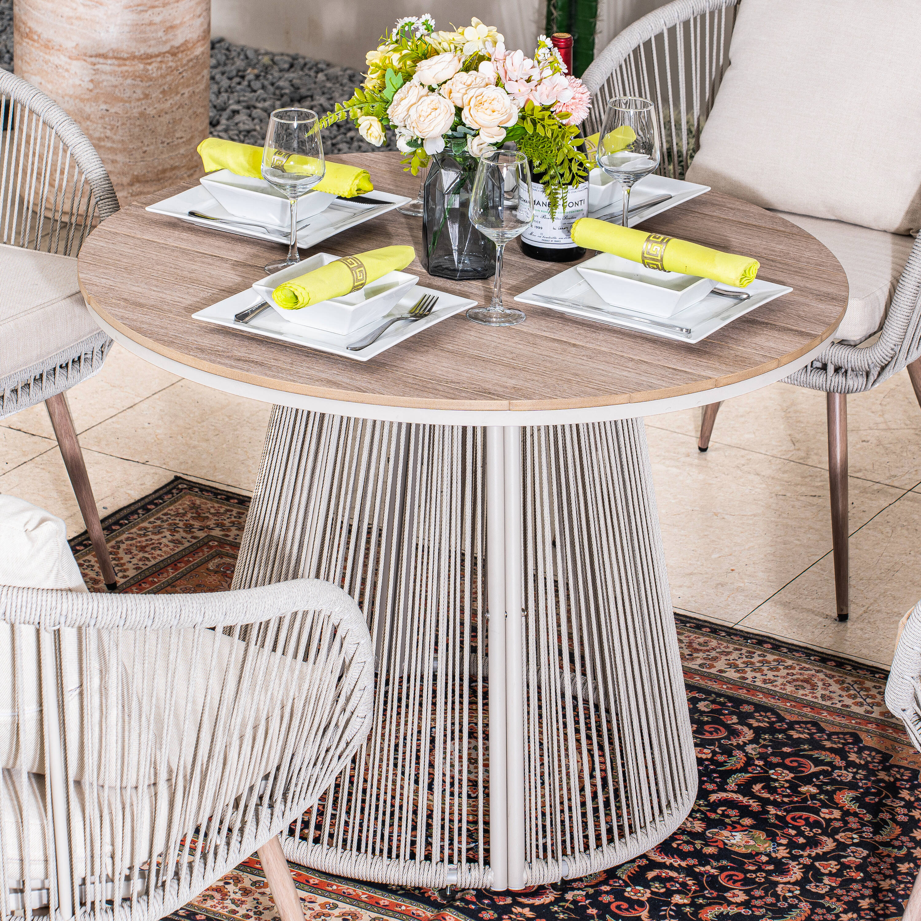 Direct Wicker DWD-25414C-GR Patio-Conversation-Sets - View #9