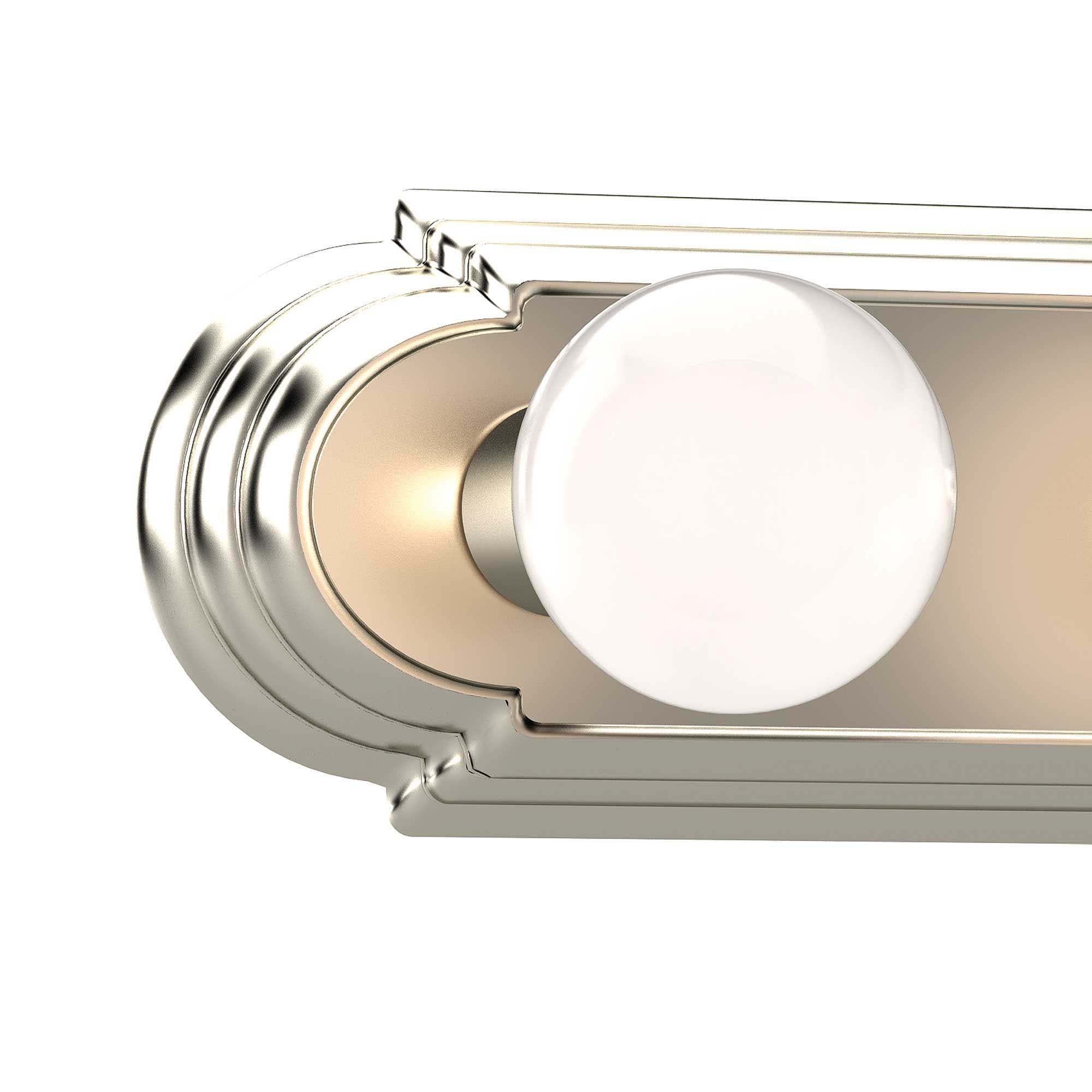 Brushed Nickel 18" Traditional Vanity Light Bar