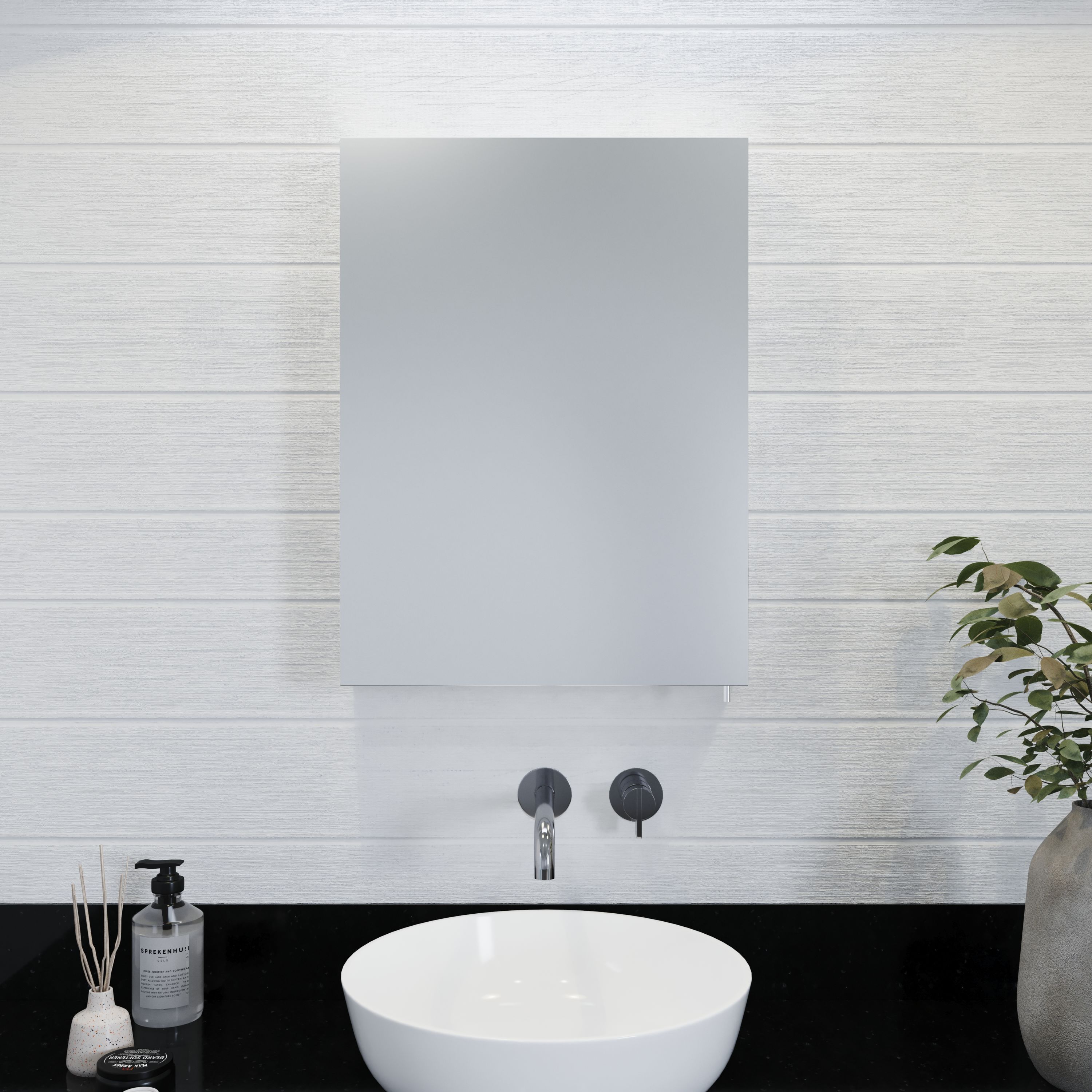 Croydex WC940105US 20-Inches x 26-Inches Surface Mount Polished Stainless Steel Mirrored Rectangle Medicine Cabinet