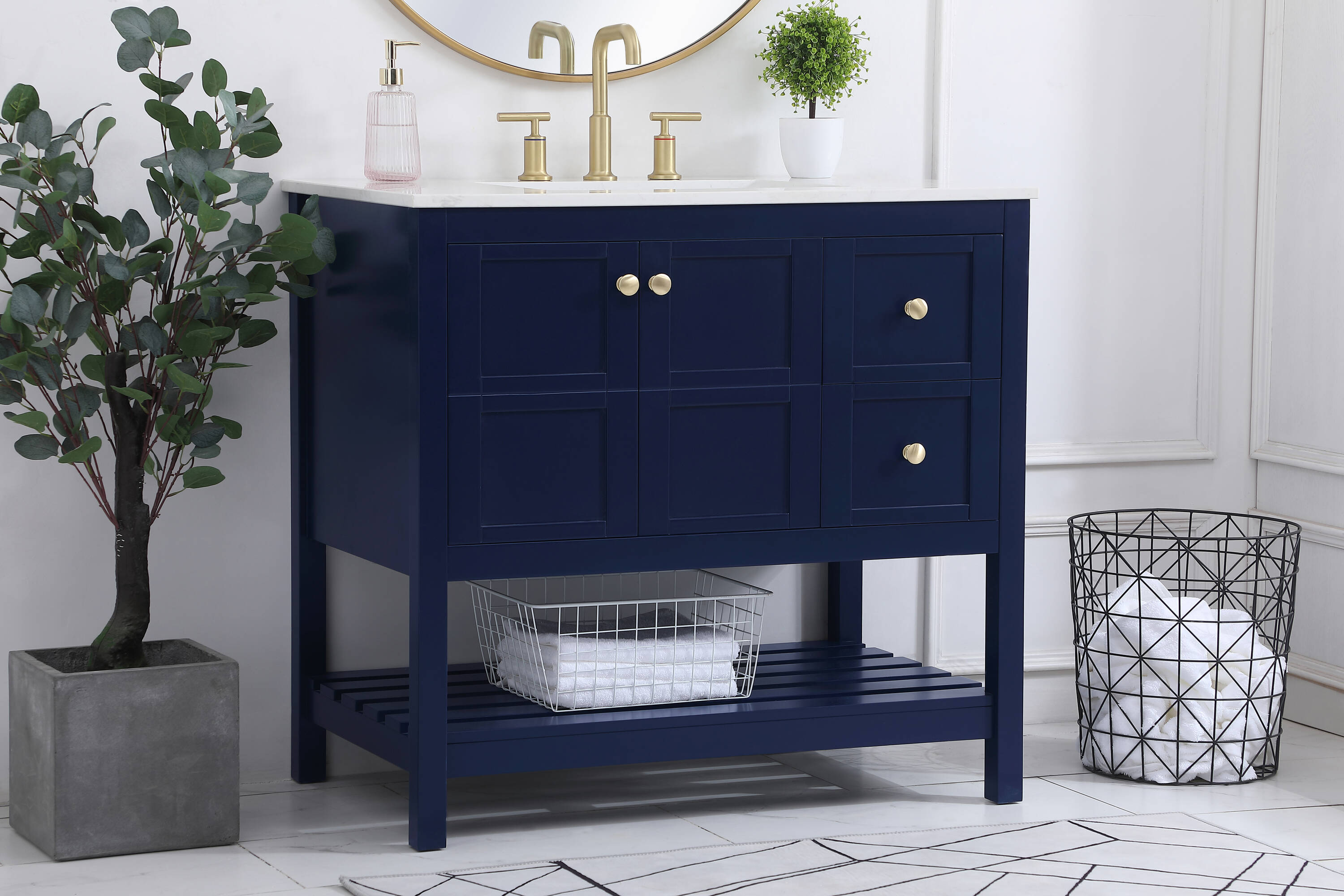 Elegant Decor FI49236BL Bath-Vanity-Combo - View #3