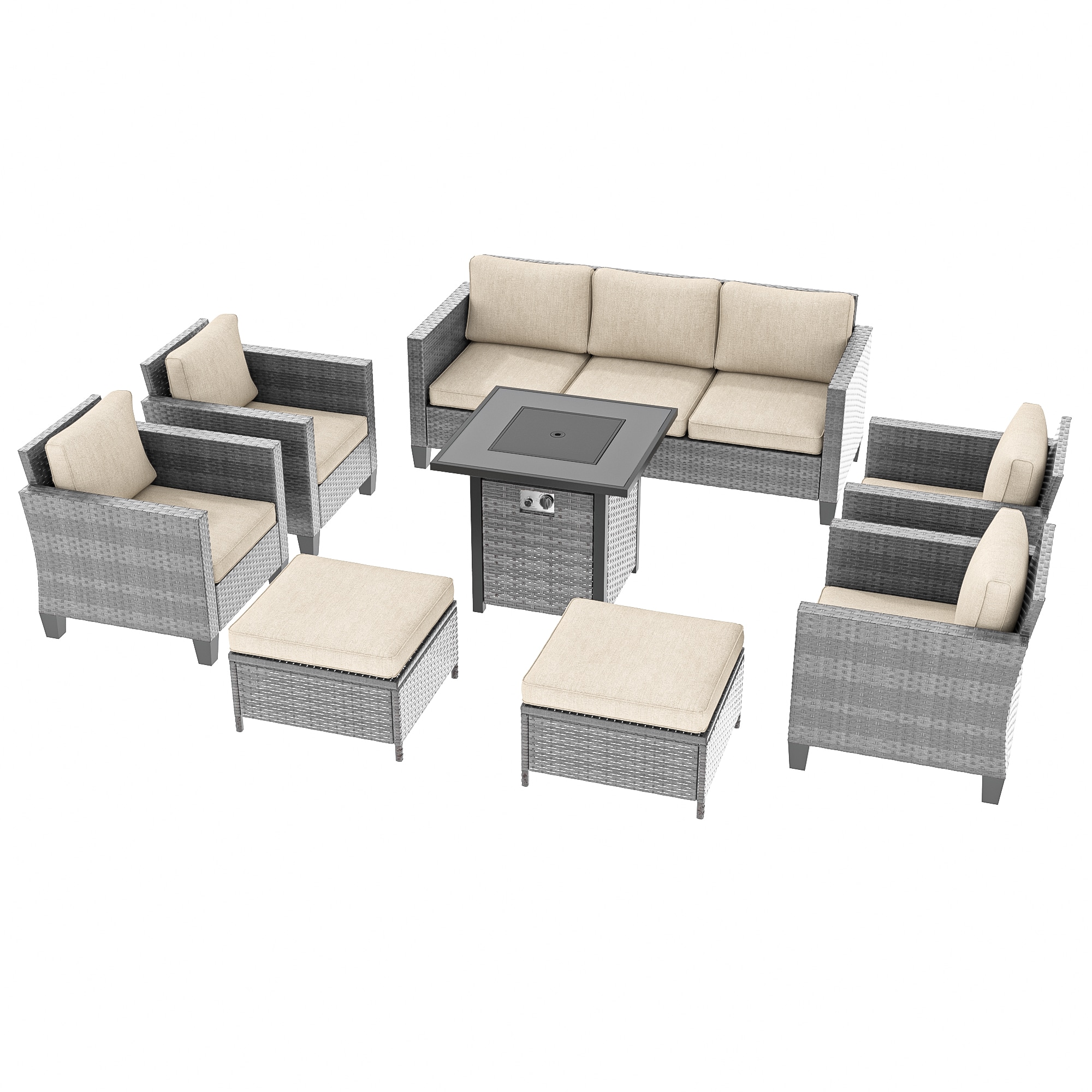 Sonkuki SD-PS-115HBG-S2T4 Patio-Conversation-Sets - View #3