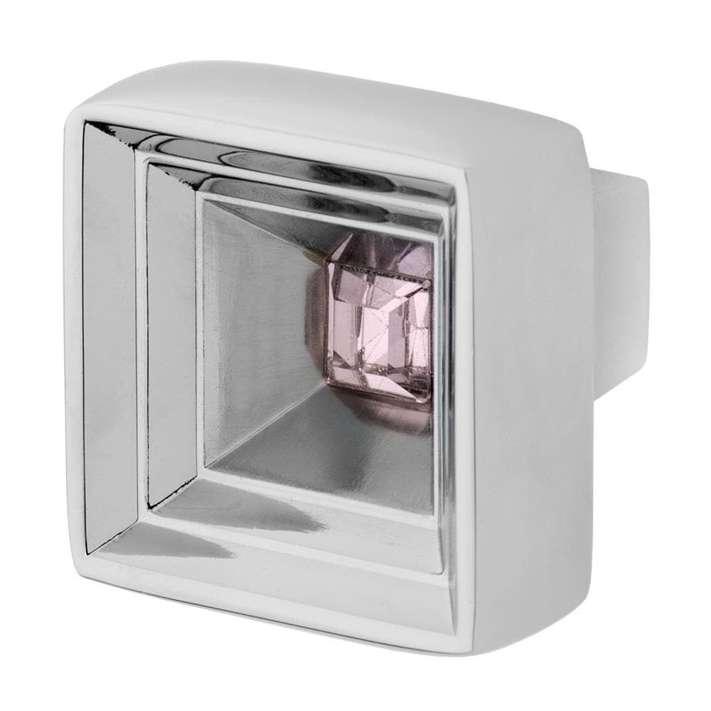 Wisdom Stone 4221CH-P Hidden Treasure Polished Chrome Square Cabinet Knob