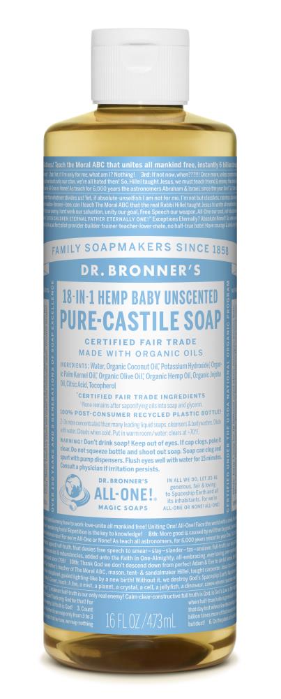 Dr. Bronner's Baby-unscented liquid soap 16-fl oz Unscented Hand