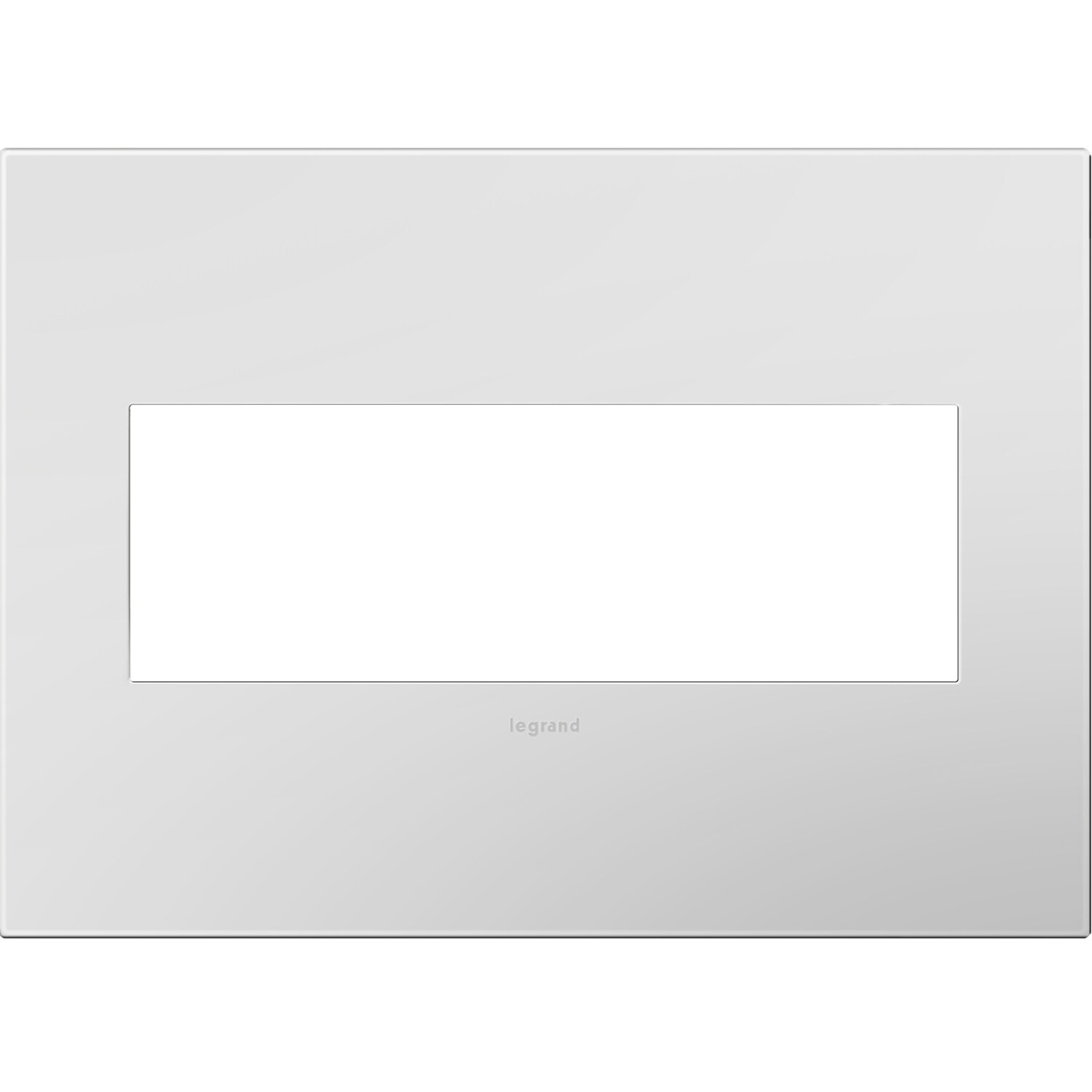 Legrand AWP3GPW4 adorne 3 -Gang Specialty Size Podwer White Plastic Indoor Square Wall Plate