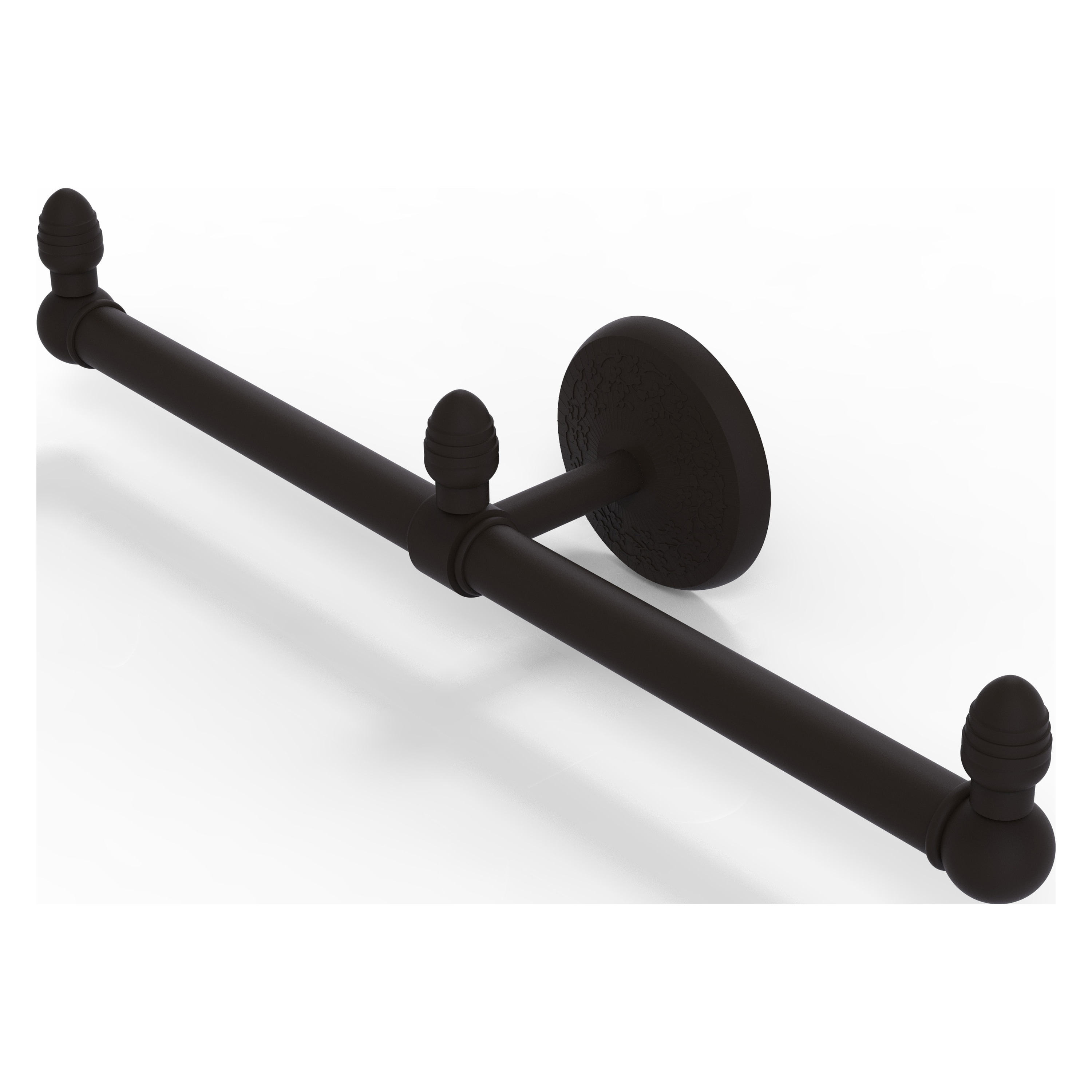 Allied Brass BPMC-HTB-2-ORB Monte Carlo 15-in double Oil Rubbed Bronze Wall mount Double Towel Bar