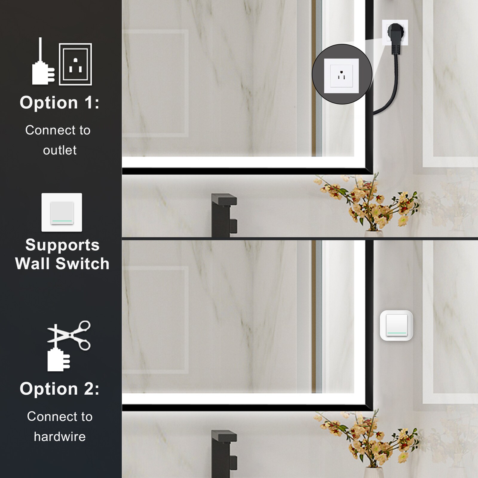 Forclover MRE-6F7236MB Framed-Bath-Mirrors - View #14