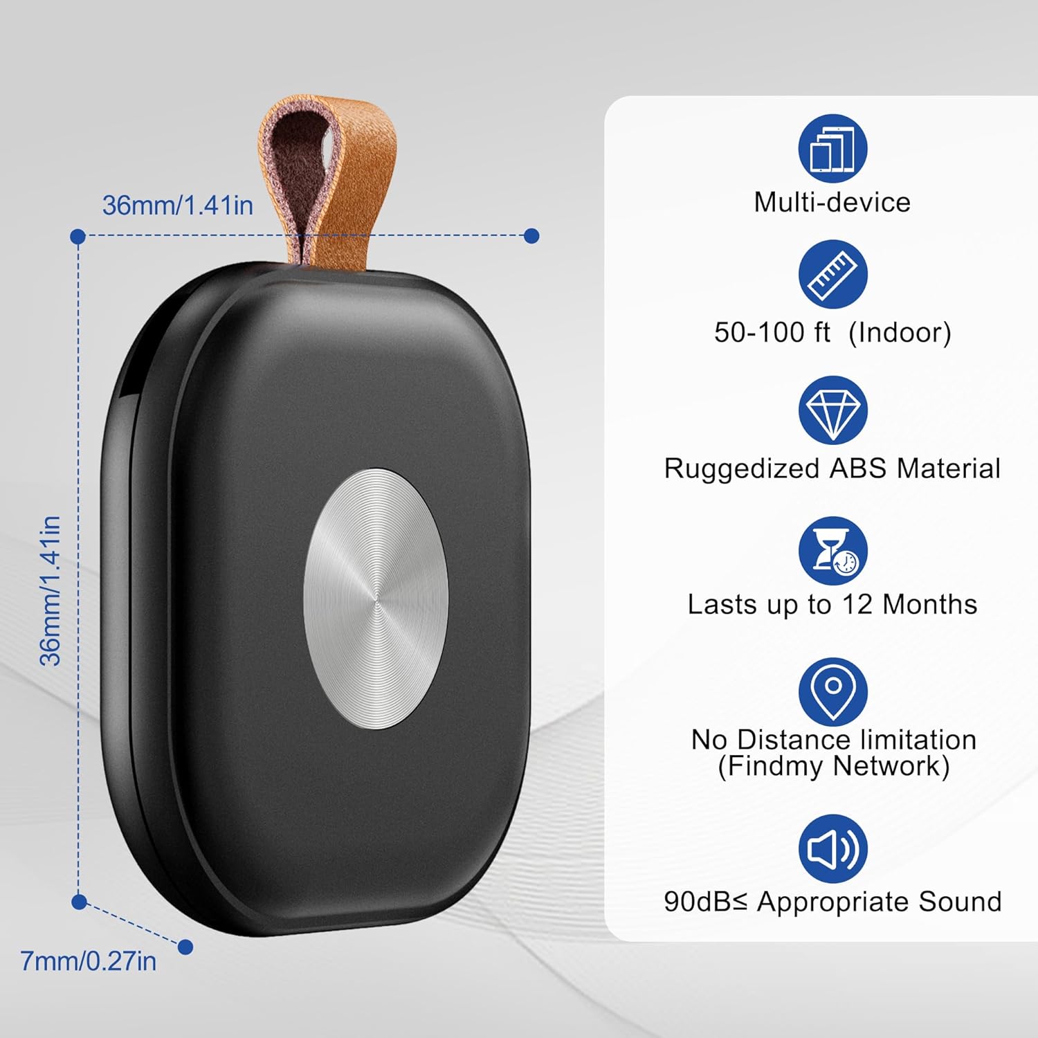Etokfoks air tracker tags key finder 2 pack with sound locator and ...