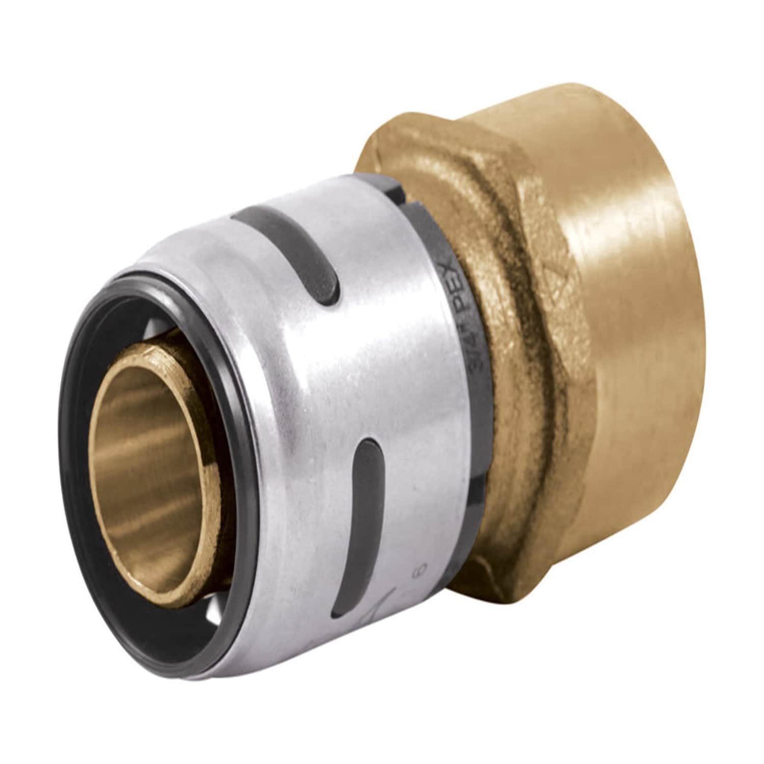 SharkBite EvoPEX 3/4 in. FPT X 3/4 in. D Push Brass/Plastic Female ...