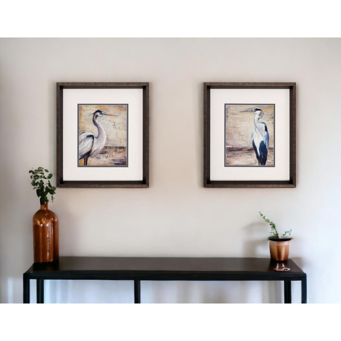 HomeRoots Silver Wood Framed 17-in H x 15-in W Animals Wood Print at ...