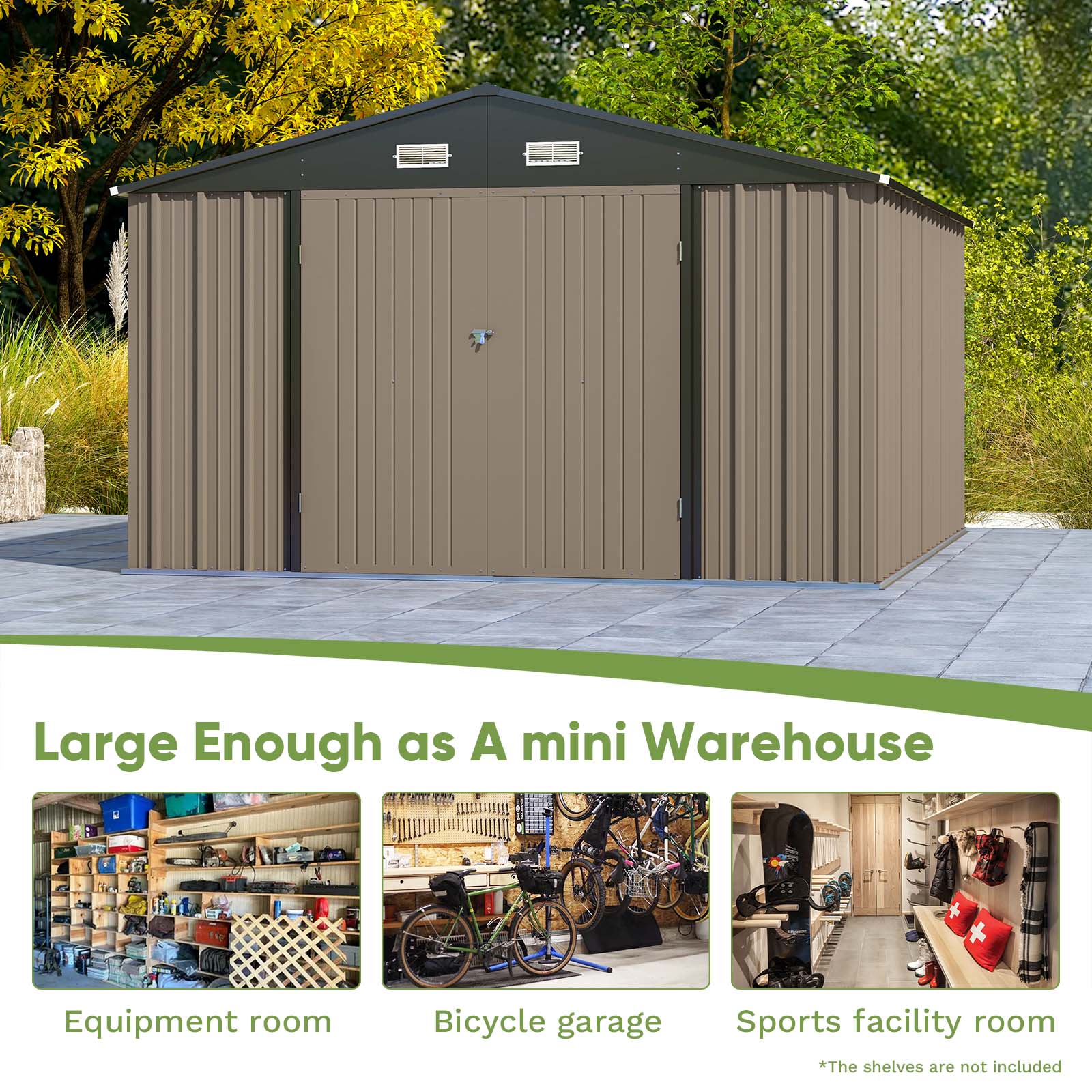 Patiowell WES-PS23-0289A-8 Metal-Storage-Buildings-Sheds - View #3