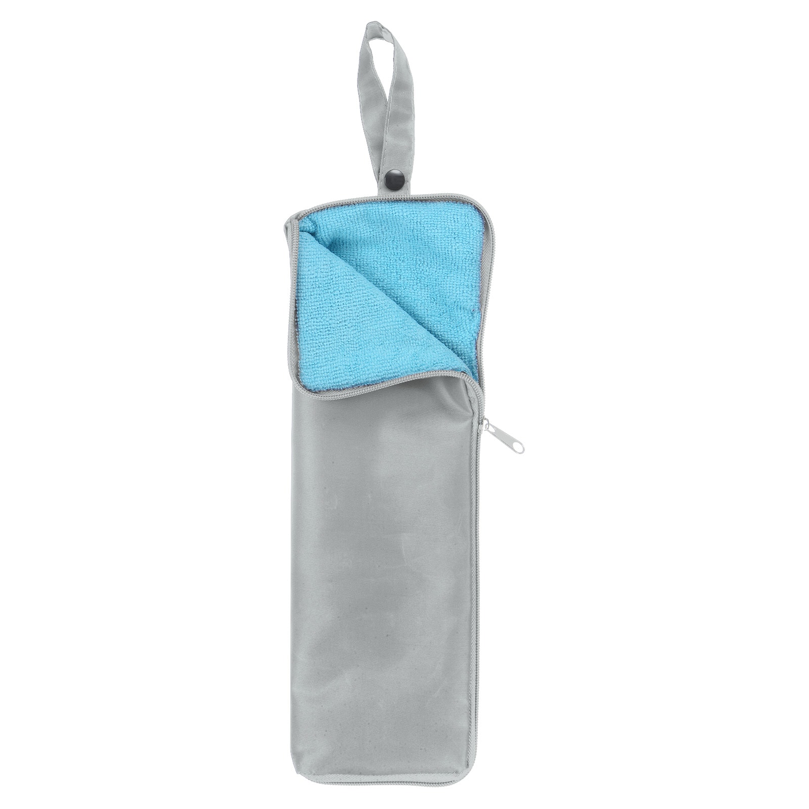 Harfington S25093001UX1177 Umbrellas Bag Carry Bag 4.3 x 13.4 Inch Portable Reversible Wet Umbrella Sleeve Folding Cover Waterproof Pouch Case for Storage Travel Home Gray