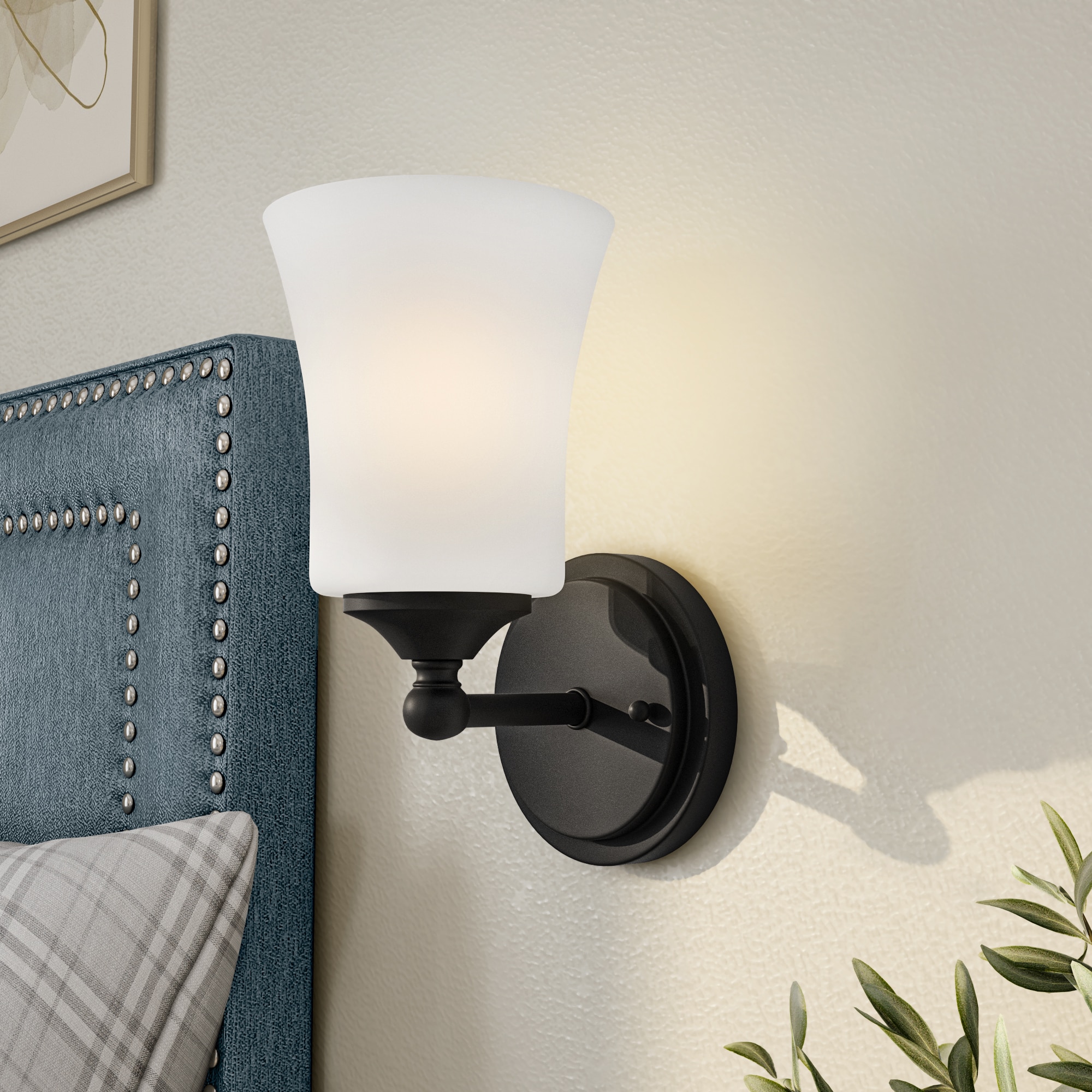 Designers Fountain D278M-WS-MB Bronson 5.25-in 1 -Light Matte Black Transitional Vanity light